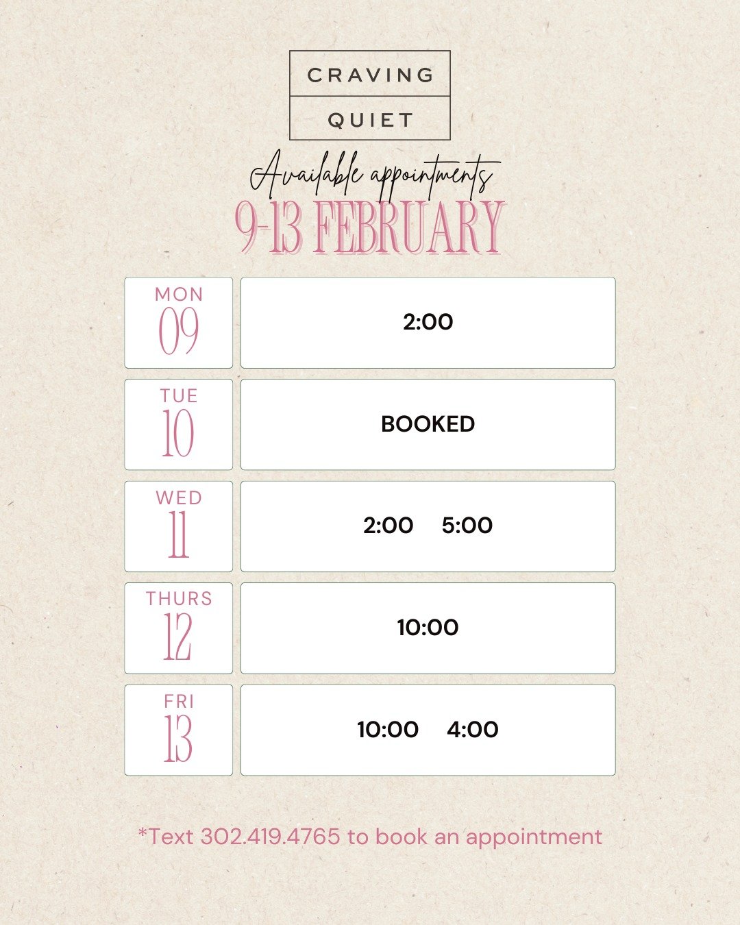 During this season of self-love and in the middle of these cold, harsh winter days, this is your gentle nudge to carve out a little more time for yourself - a quiet hour that's just for YOU. 
If you've been thinking about booking, now's that moment. 