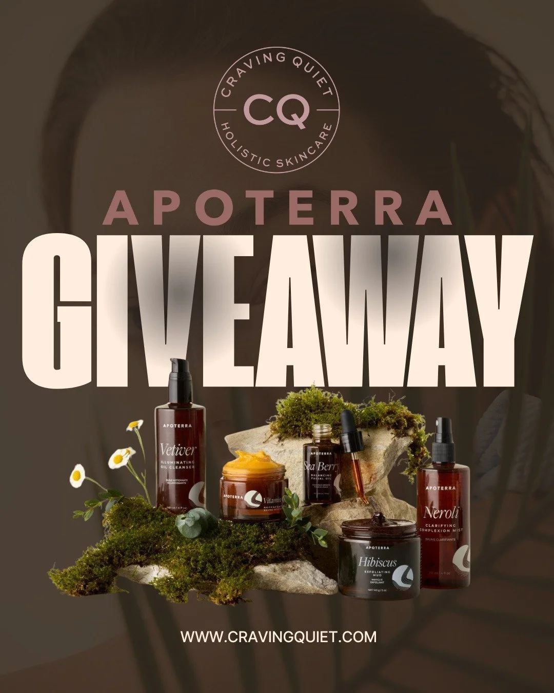 I've teamed up with Apoterra to bring one lucky winner a personalized skin care routine with FIVE full-size products of their choosing!

To enter:
- Like this post ❤️
- Follow @cravingquiet 
- Follow @apoterra
- Tag a friend in the comments (each tag