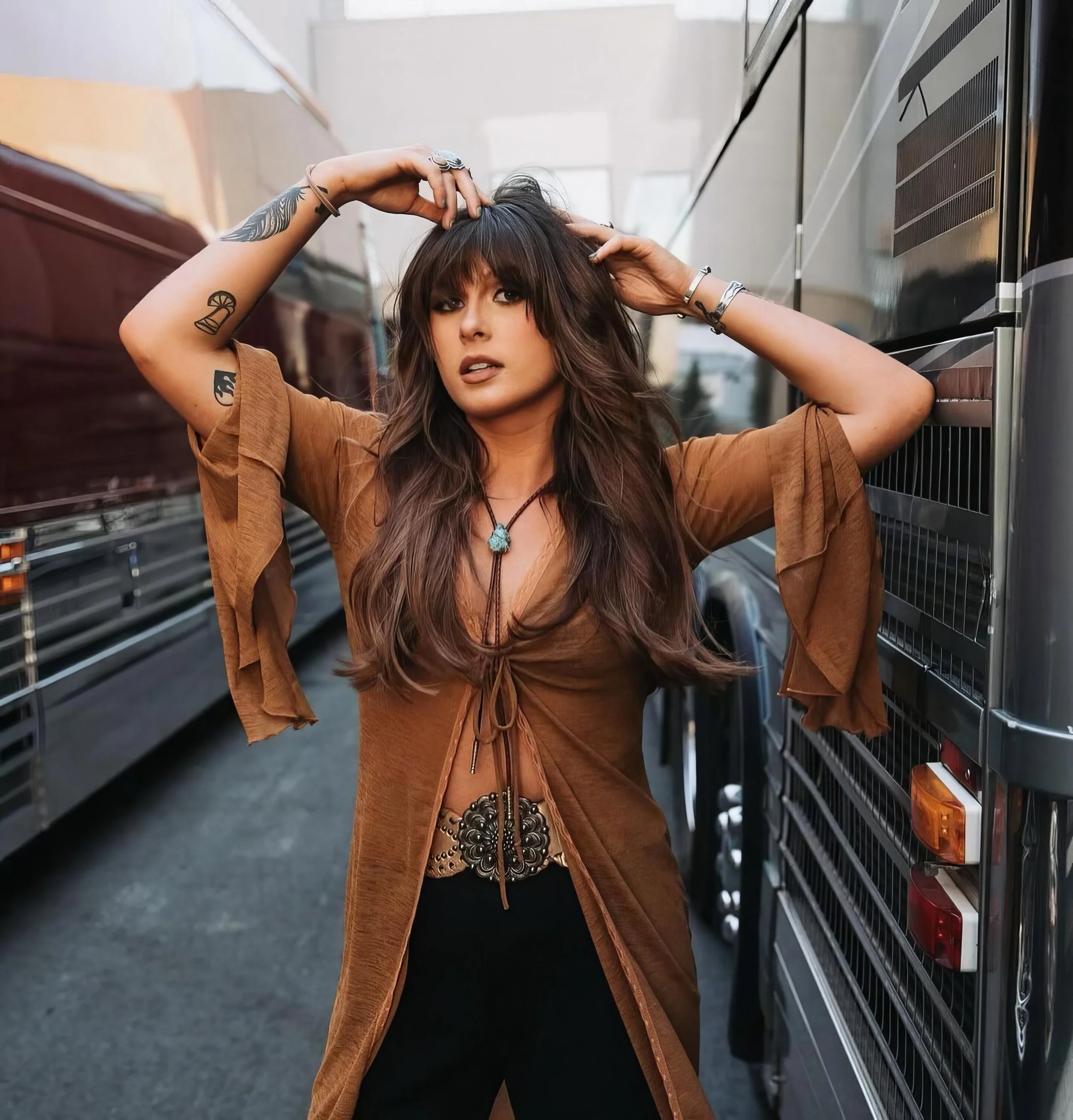 Ella Langley in Semplice Designs Bolo Tie