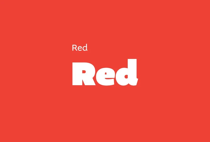Red — energy, power and emotion