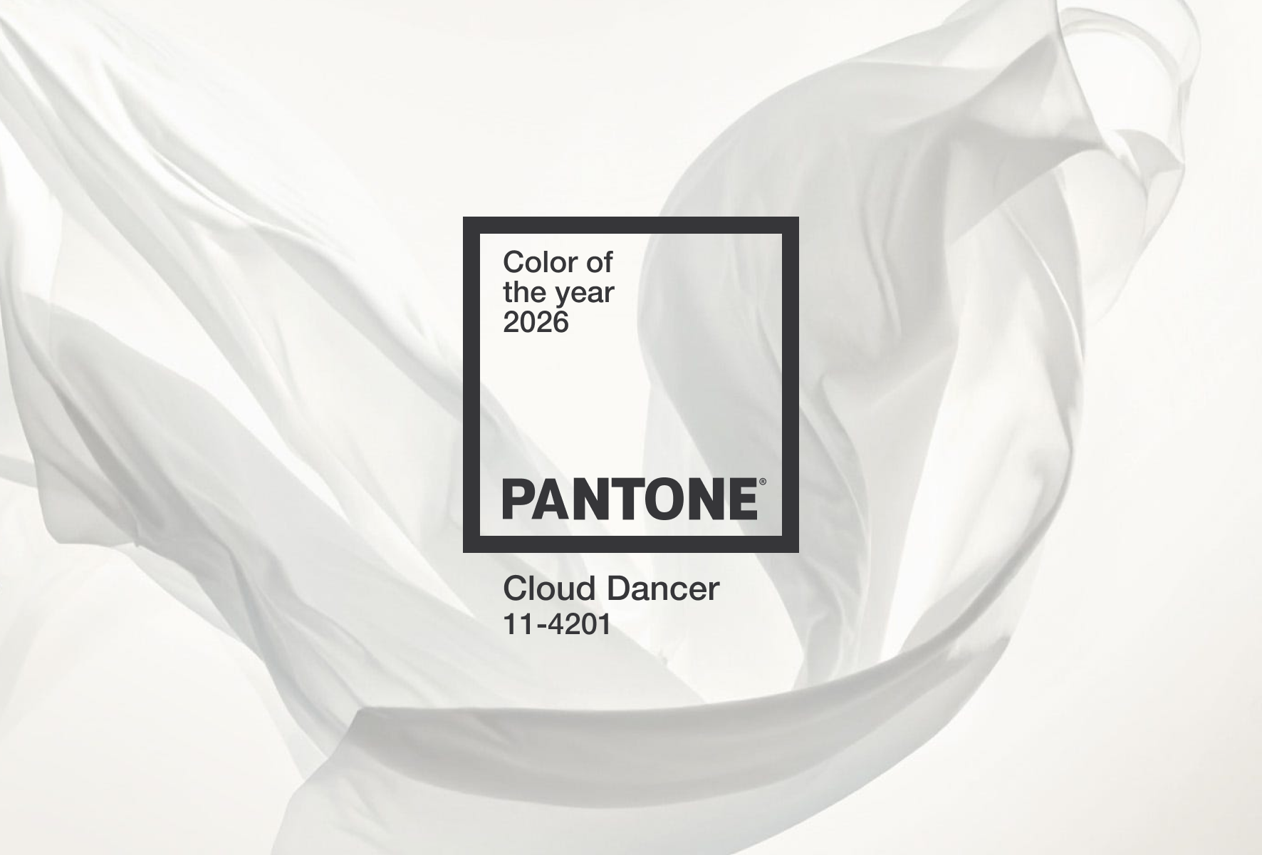 Pantone Color of the Year 2026 — Cloud Dancer