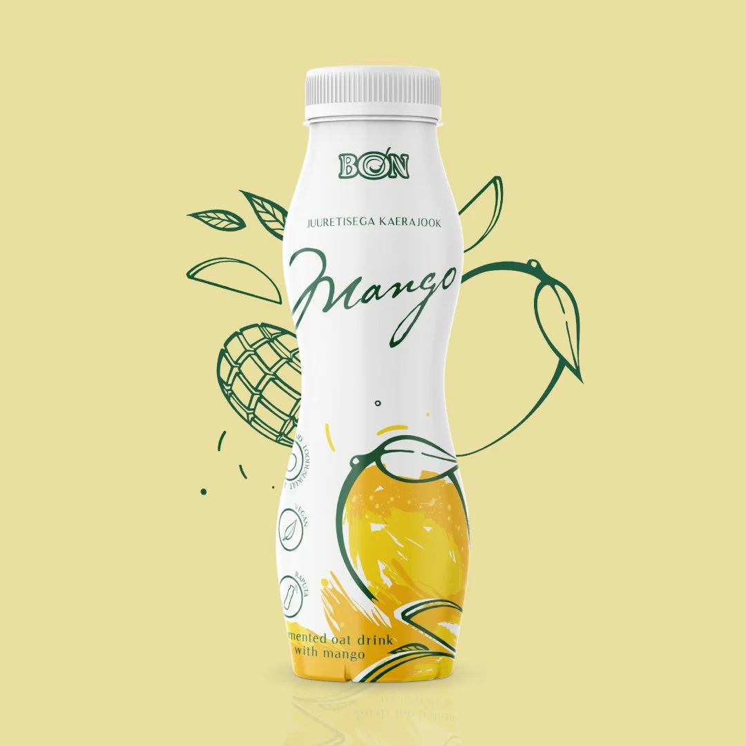Fermented oat drink — mango