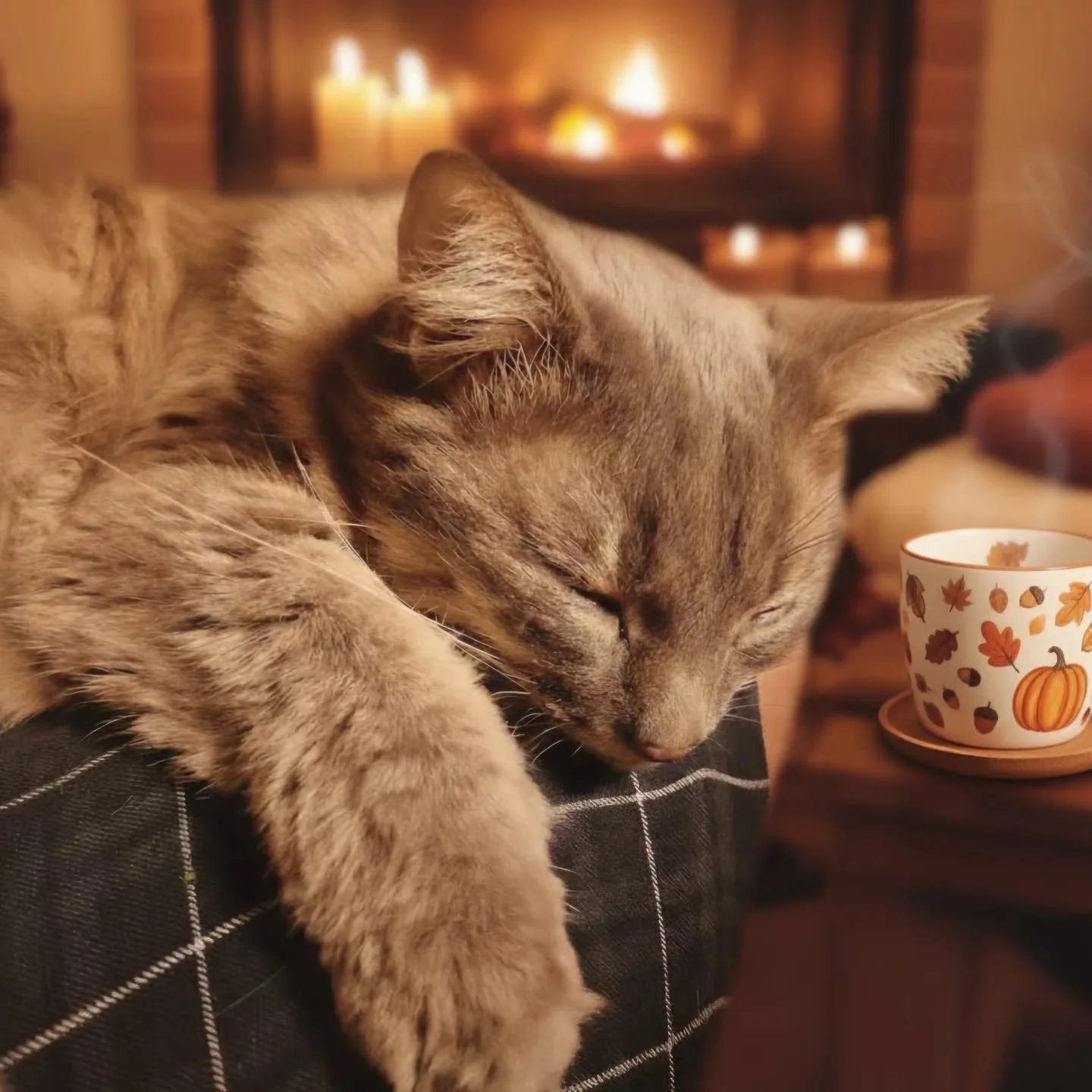 🍂 Matinée Créative, Soirée Cosy avec Gribouille 🌸
Quelle journée ! Ce matin, ma petite Gribouille, ma fidèle assistante féline, était là pour superviser (à sa manière !) la cr&e