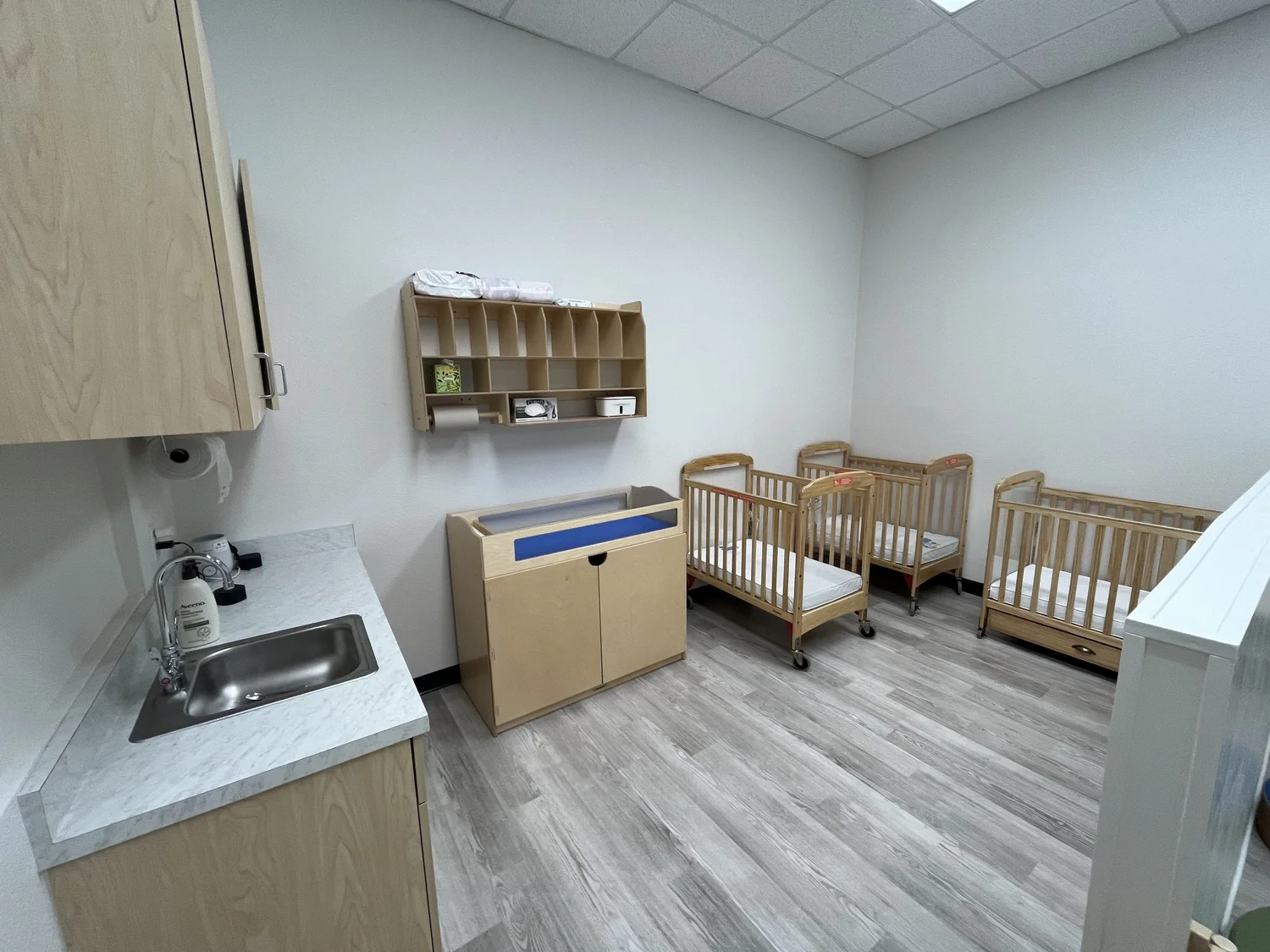 The infant sleep area