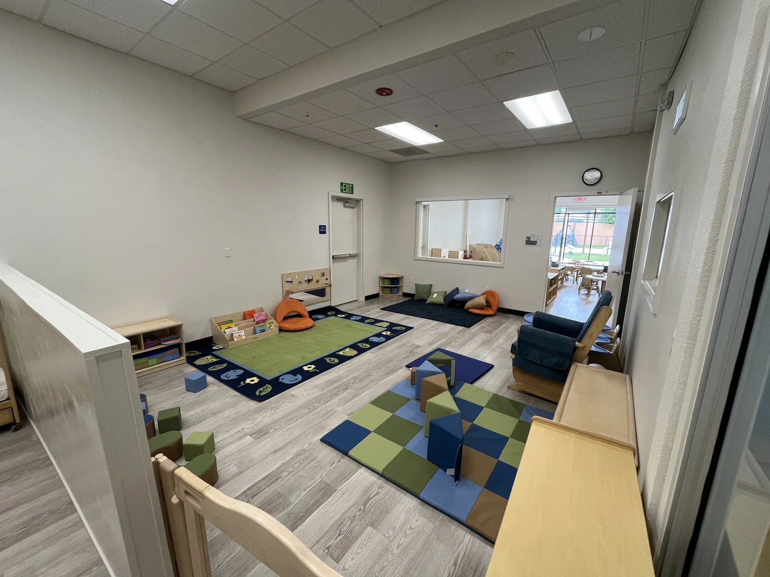 The infant play area