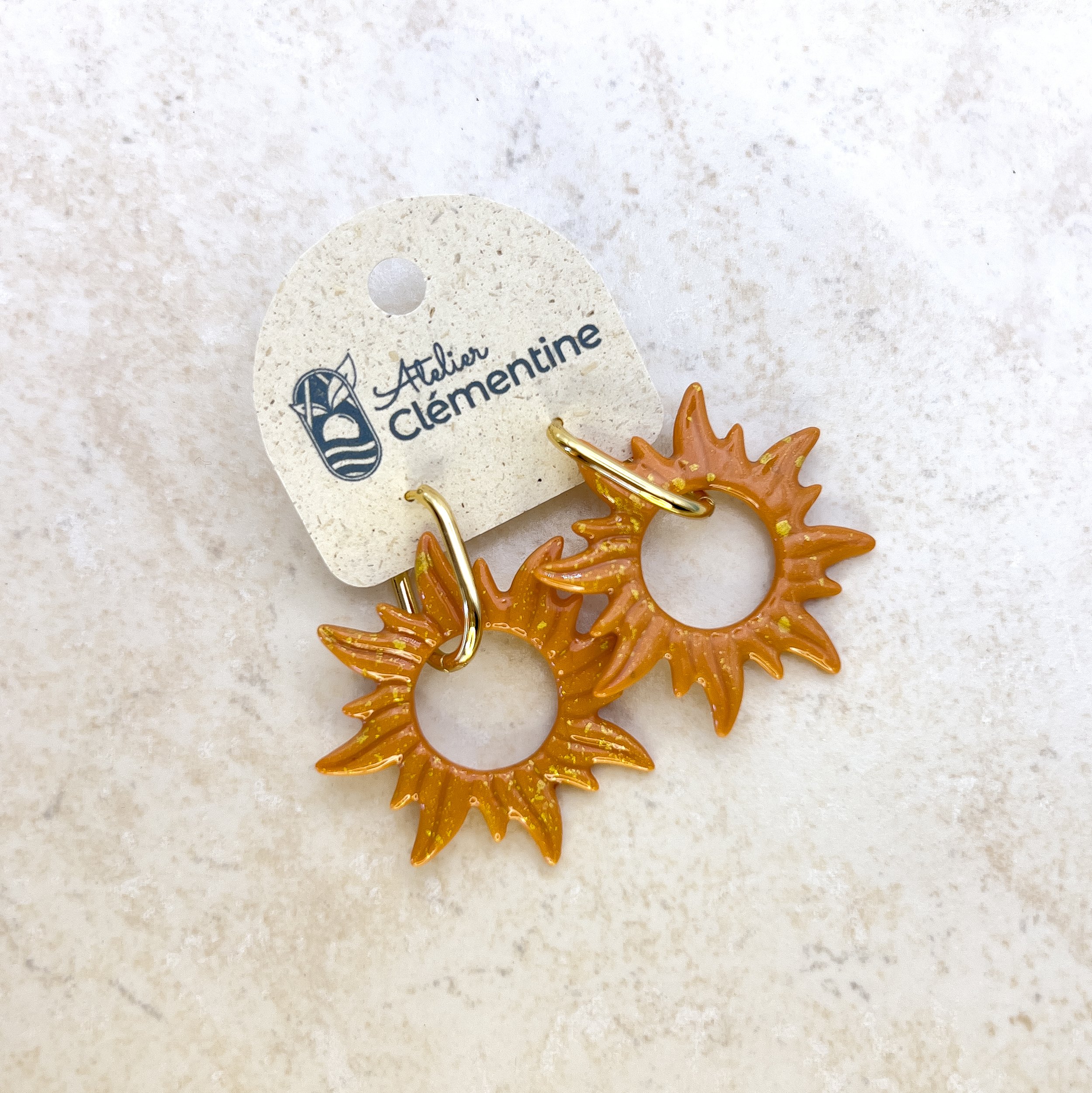 Boucles d'oreilles - Soleil d'Automne