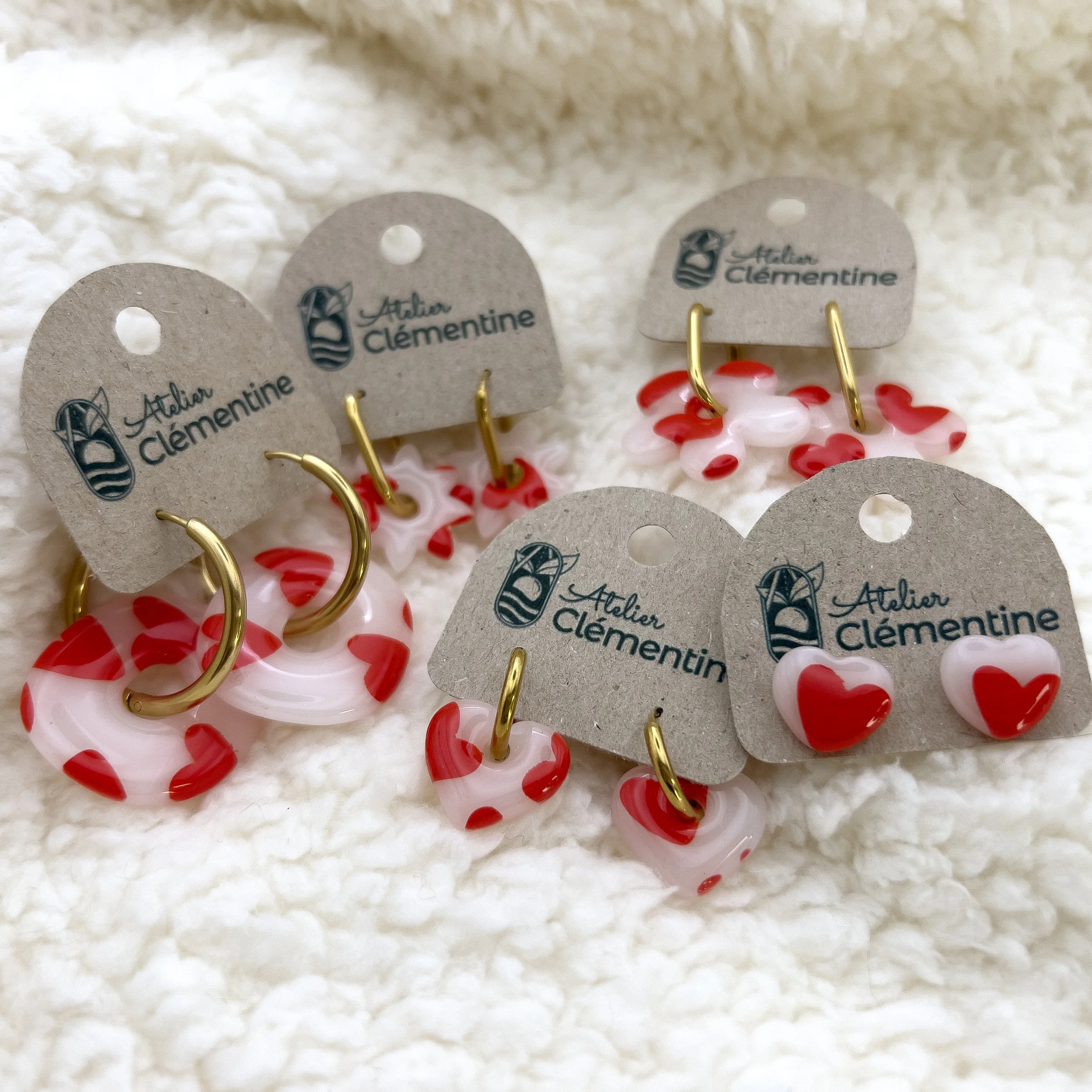 Boucles d'oreilles - Love confetti