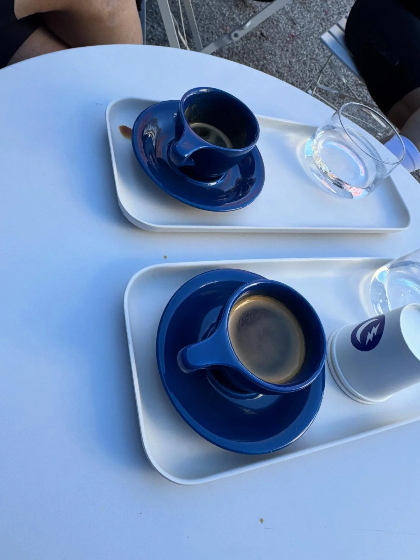 A beautiful morning ride finished off with an espresso.