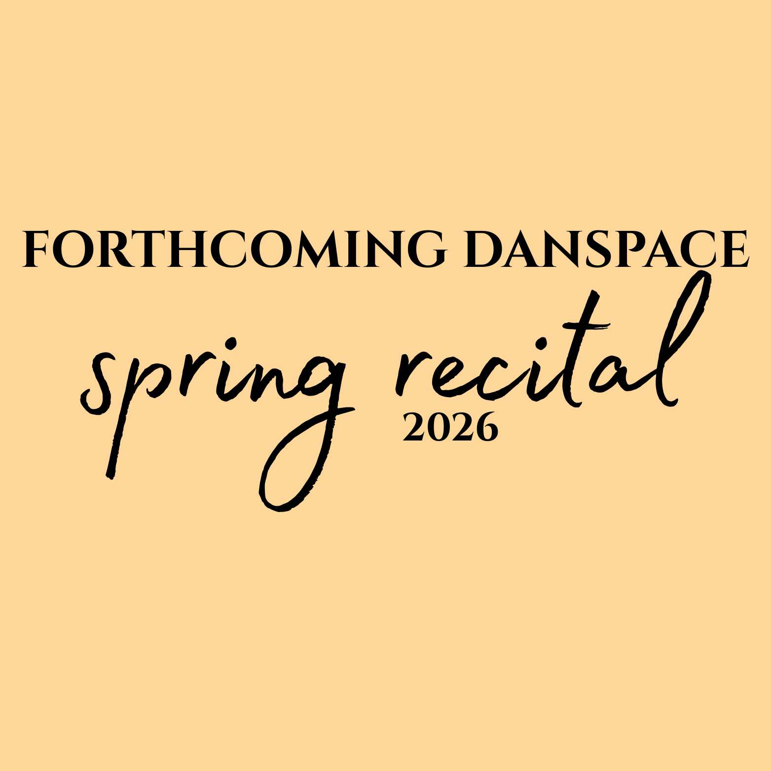 Forthcoming Spring Show T Shirt 2026