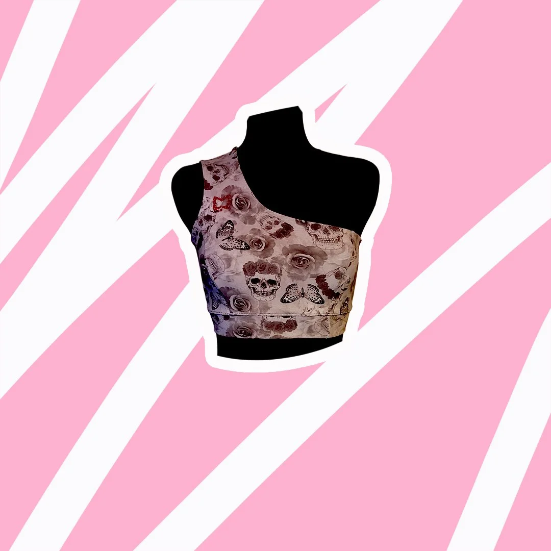 XS - XXL Asymmetrisches Unterwäschetop "Shoulder Mount".