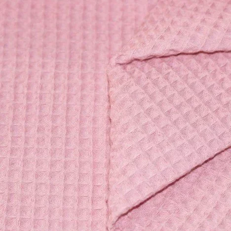 Bademäntel Waffelpiqué Rosa 100% Baumwolle, 40 Grad Waschmaschine, maximal 110°C bügeln, Sie können diese mit verschiedenen Lösungsmitteln, einschließlich Perchlorethylen, dämpfen (professionelle Reinigung), Nicht im Trockner trocknen, Nicht bleichen
