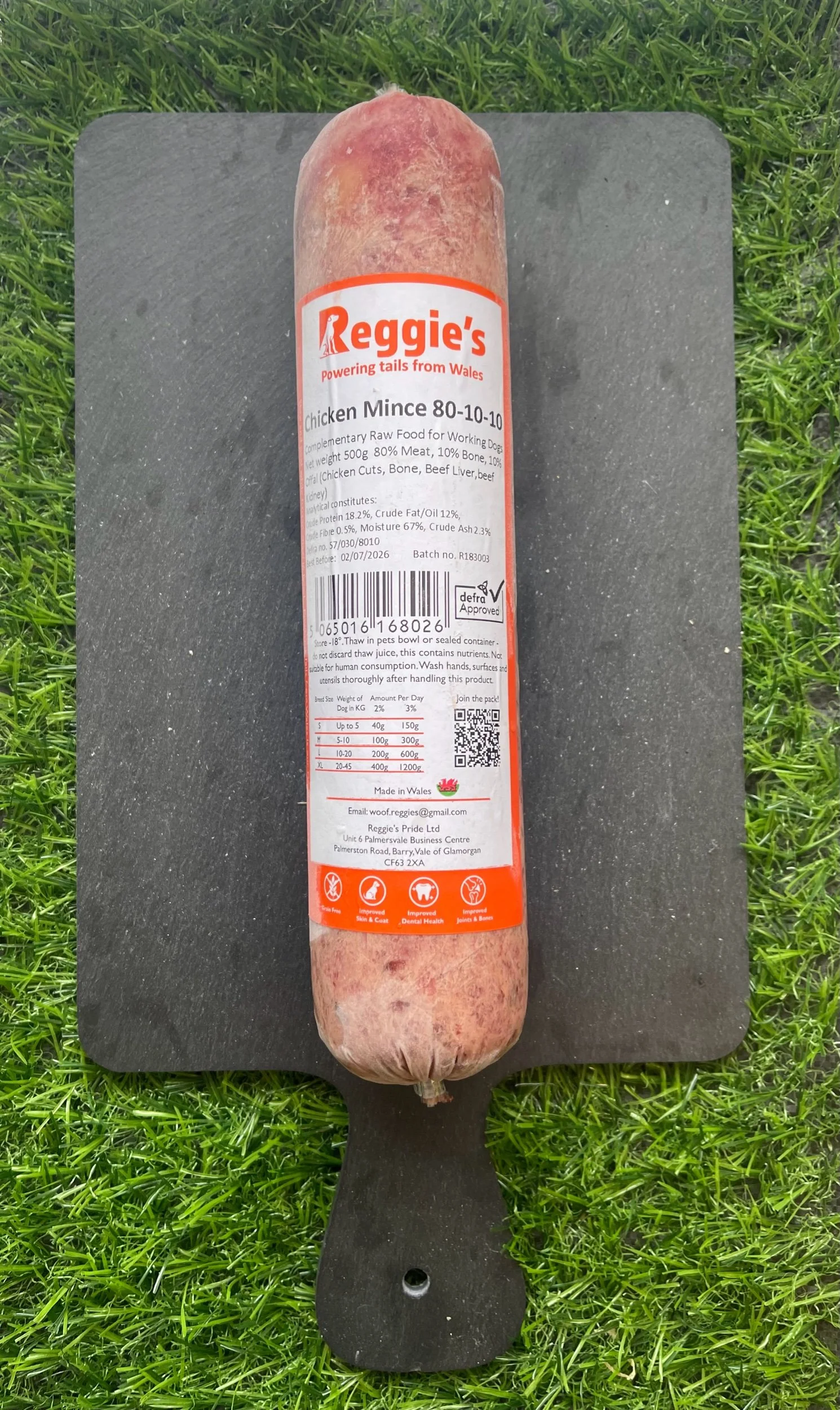 Reggies Raw Chicken mince 80:10:10