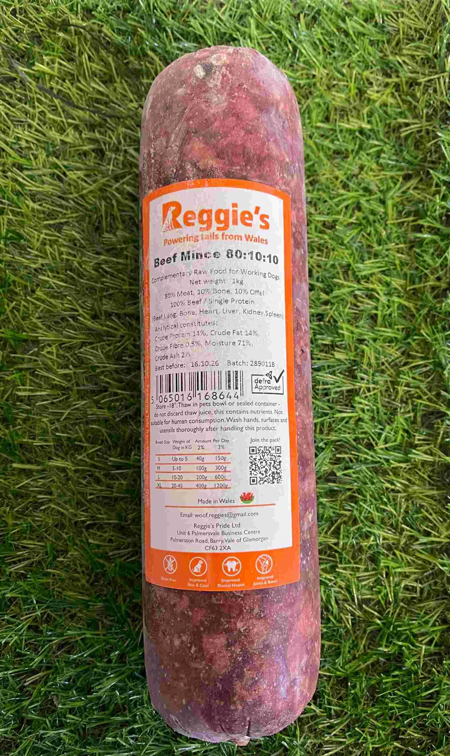 Beef Mince 1kg roll on a grass background.jpeg