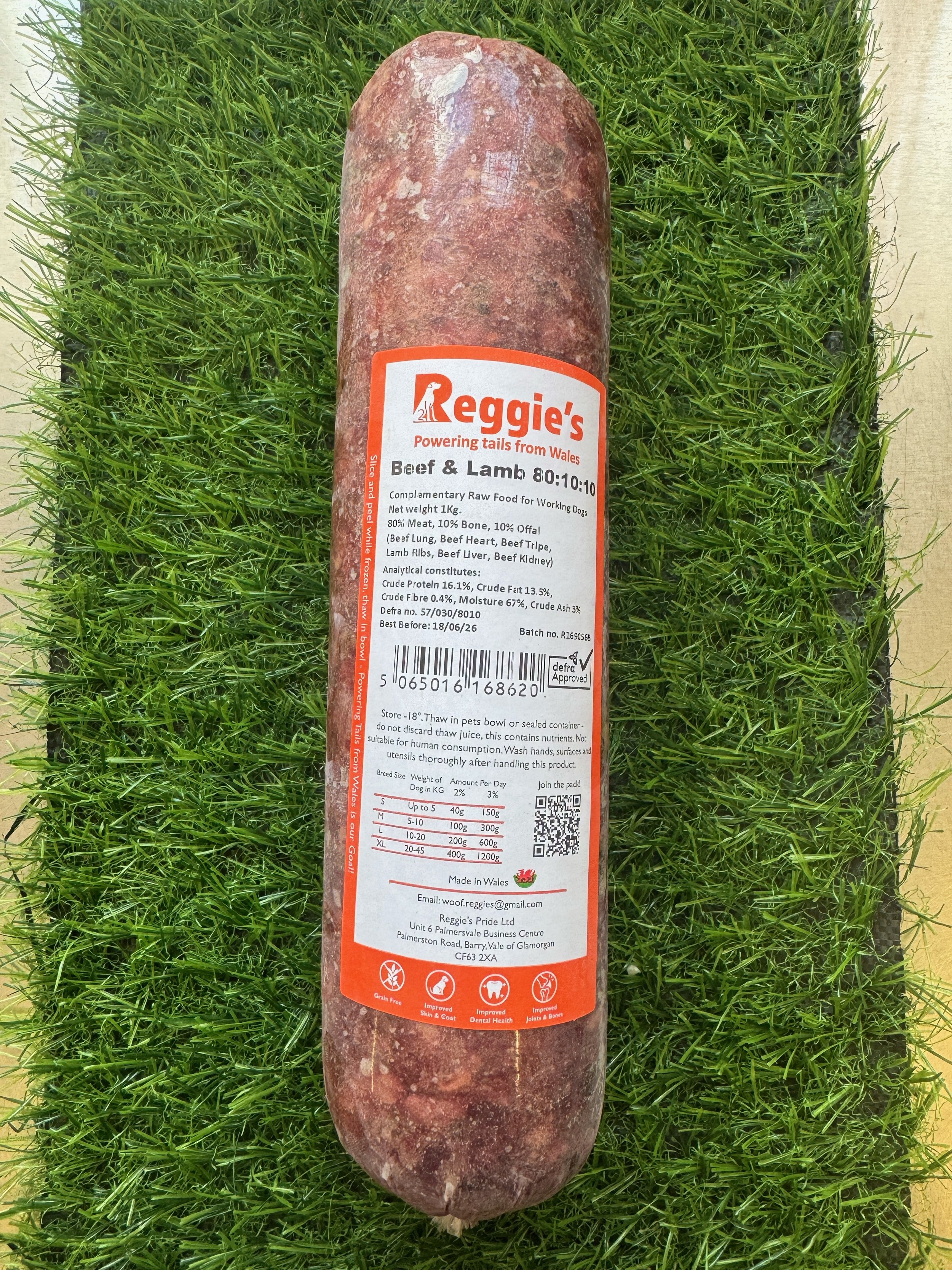 Reggies Raw Beef & Lamb 1kg