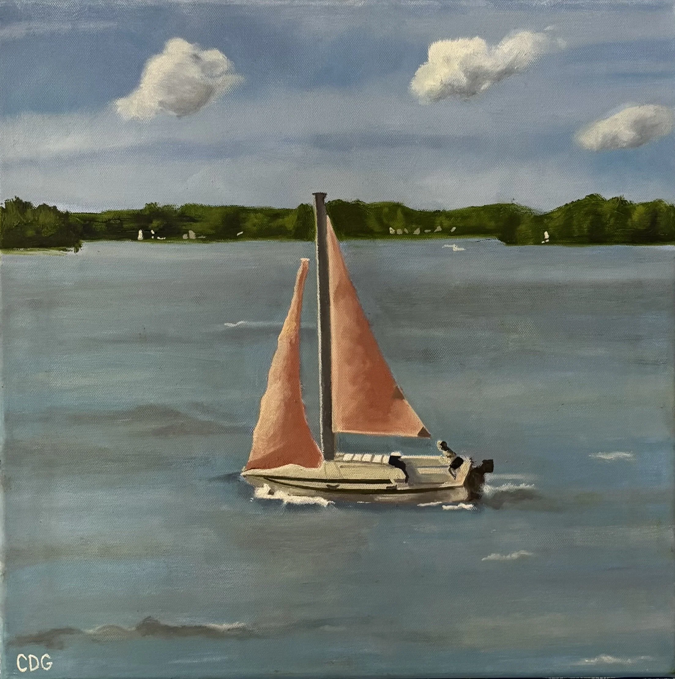 Afternoon Sail (18x18)