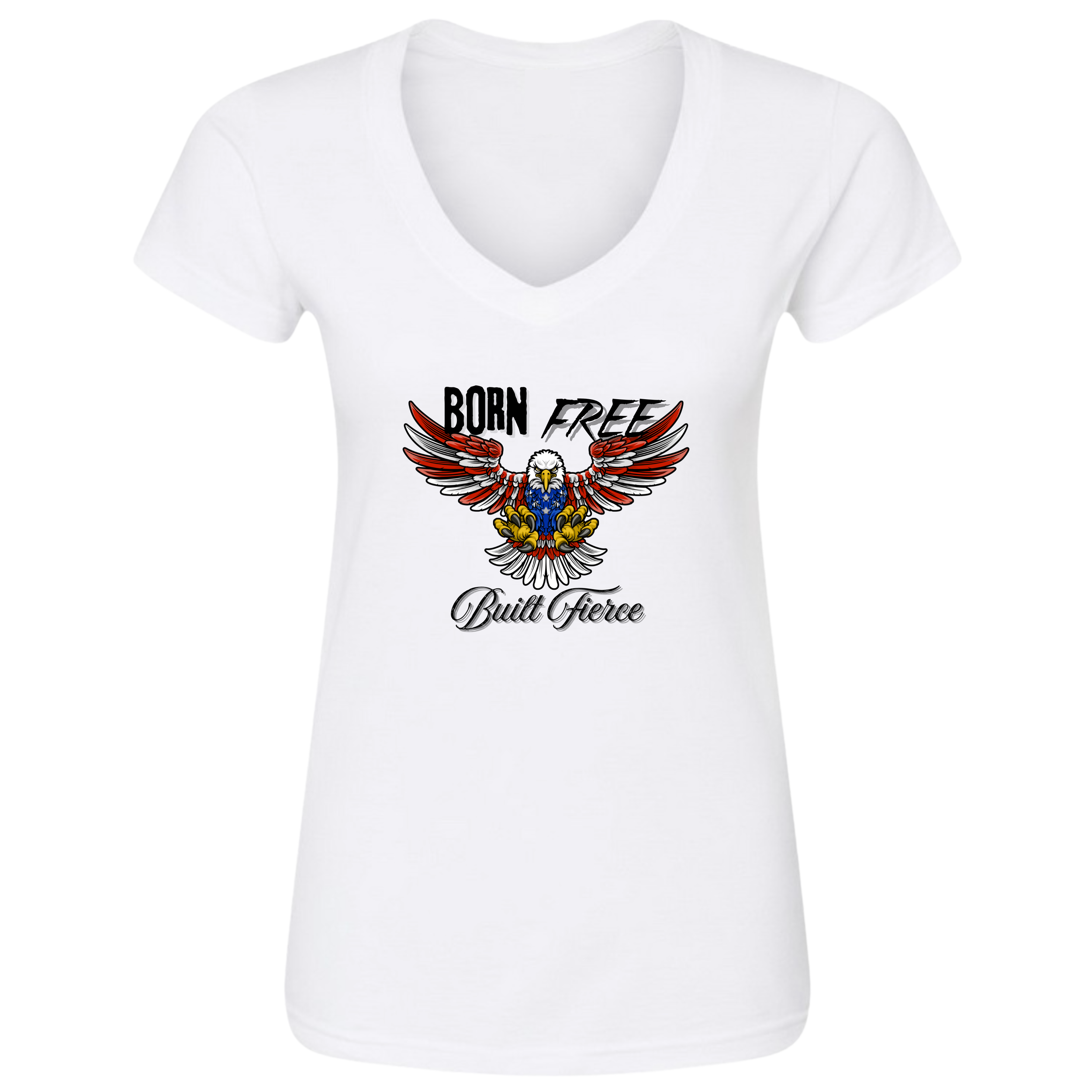 Built Fierce- Womens V Neck (1).png