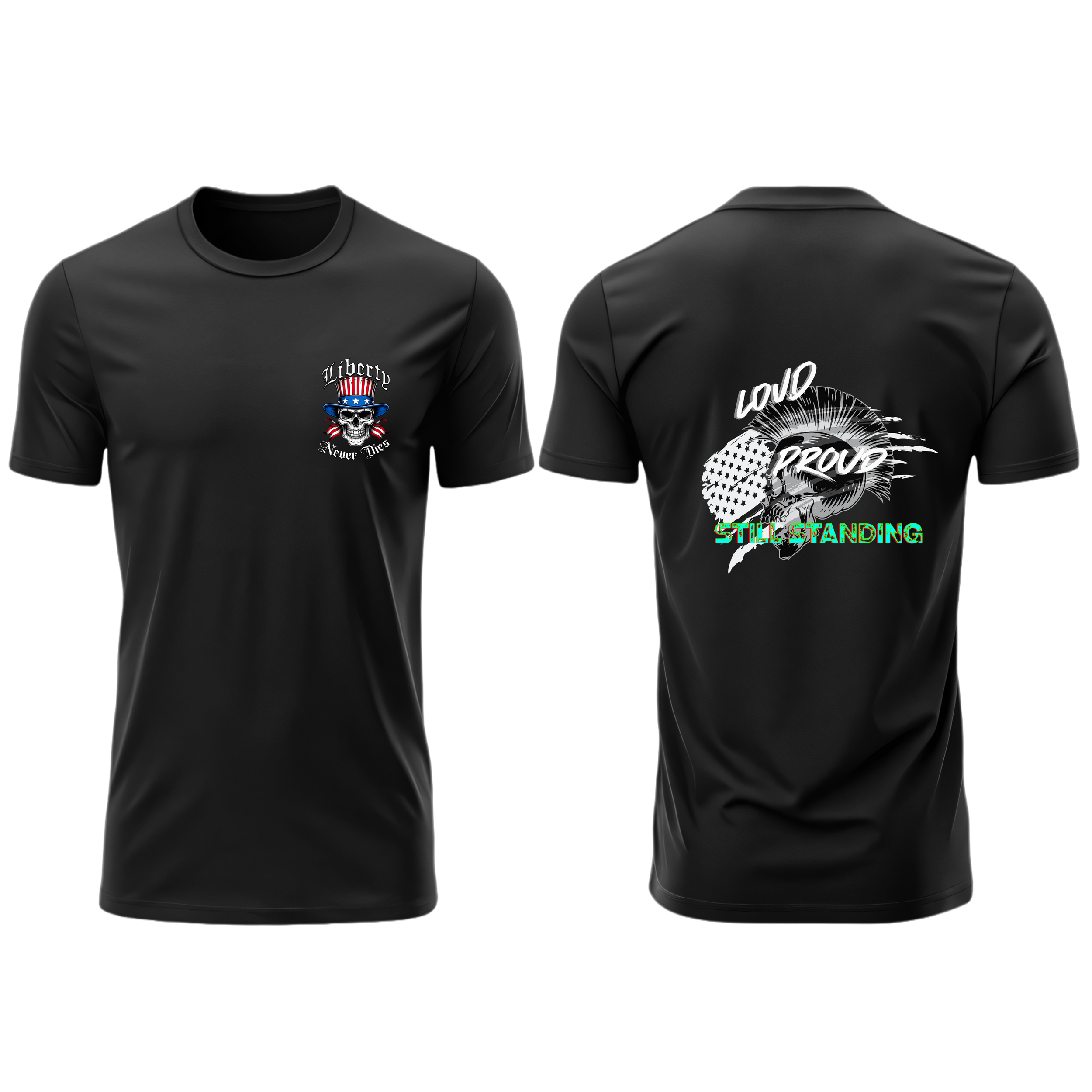 Loud Proud-2.0-Mens Tee-Black & White (2).png