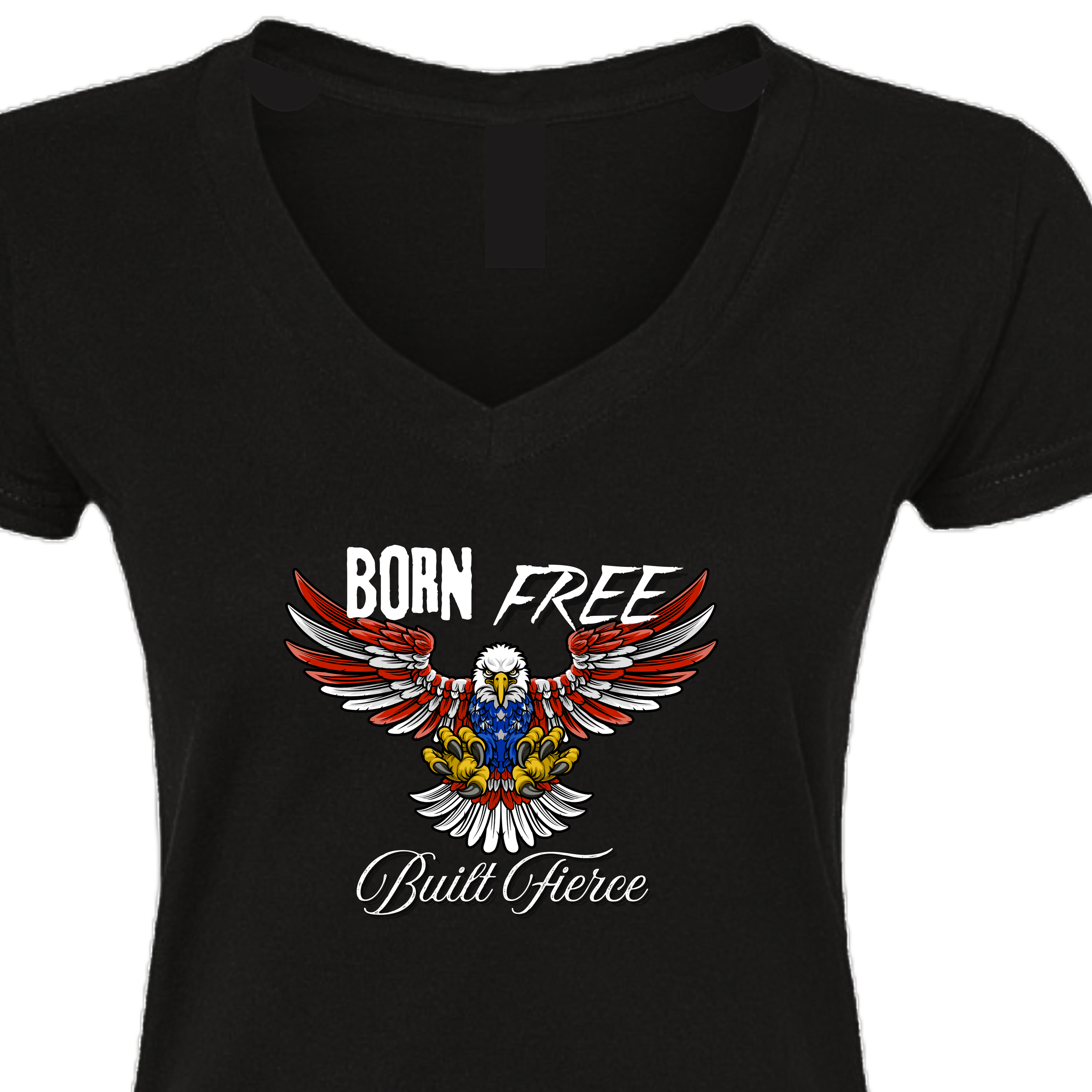 Built Fierce- Womens V Neck (3).png