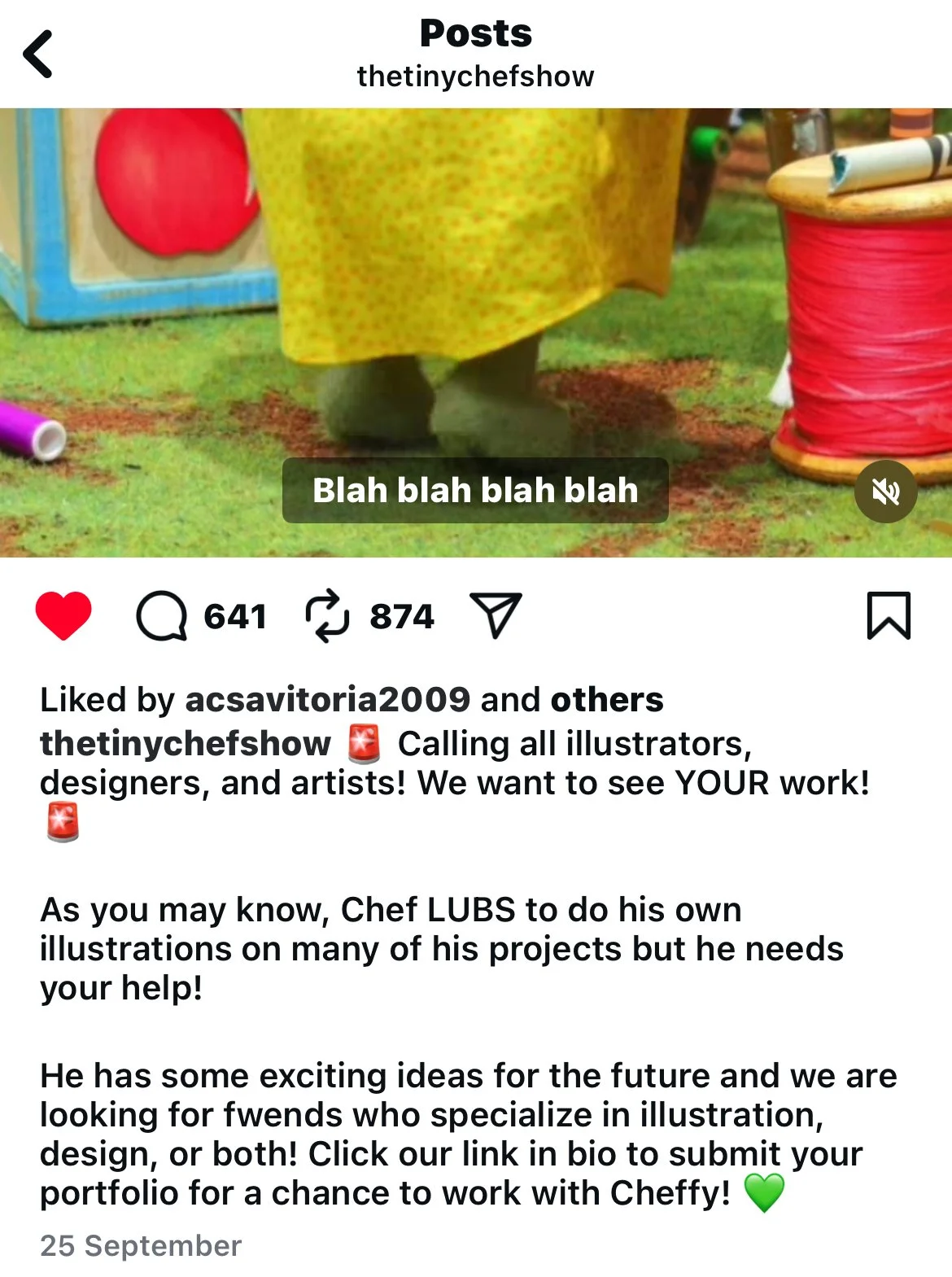 Tiny Chef's Brief for the Open Call (2025)
