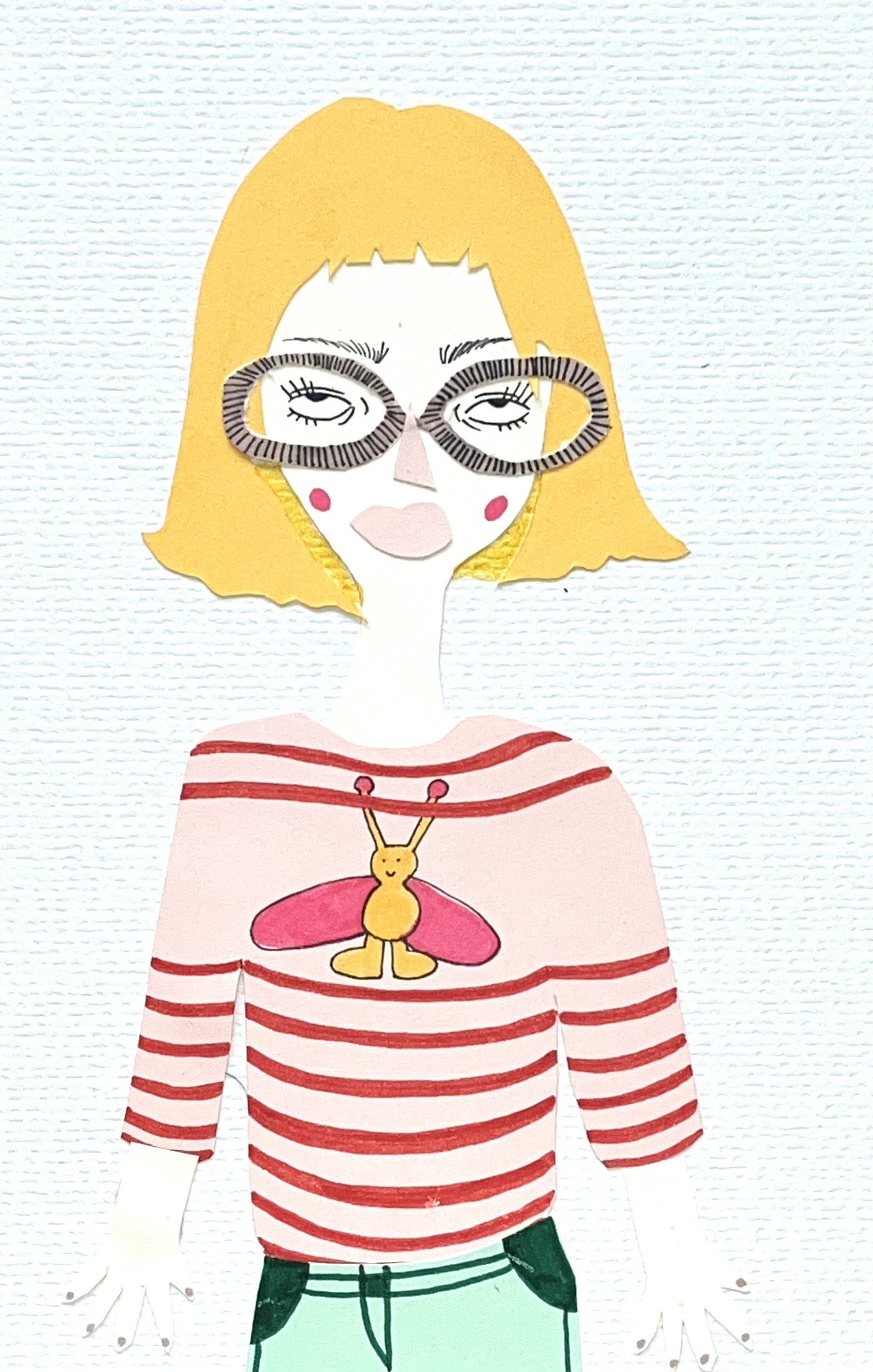 Paper Cut Outs combined with Felt Markers, A5 (2025)