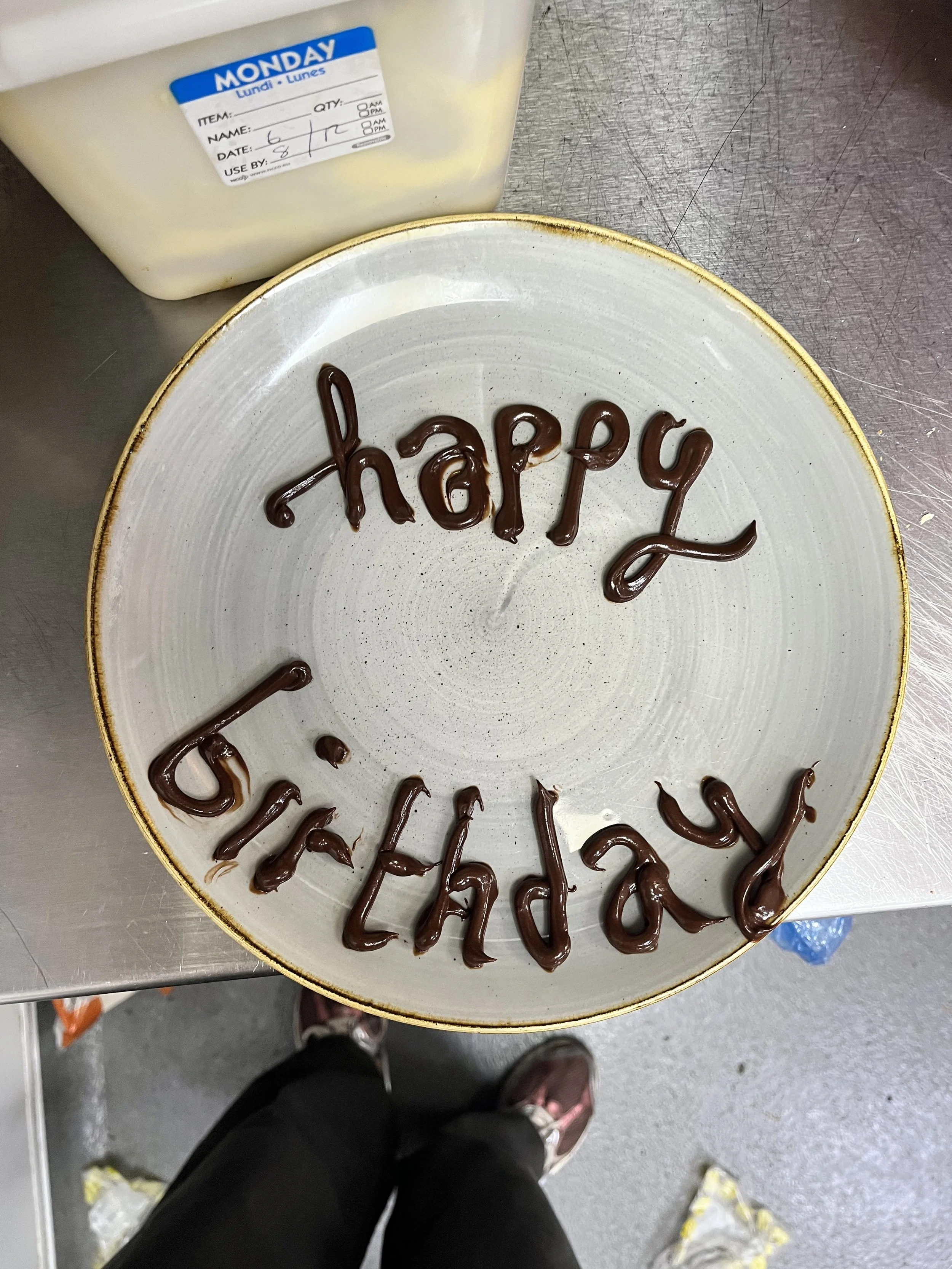 'Happy Birthday' Hand Drawn Text from Liquid Chocolate (2025)
