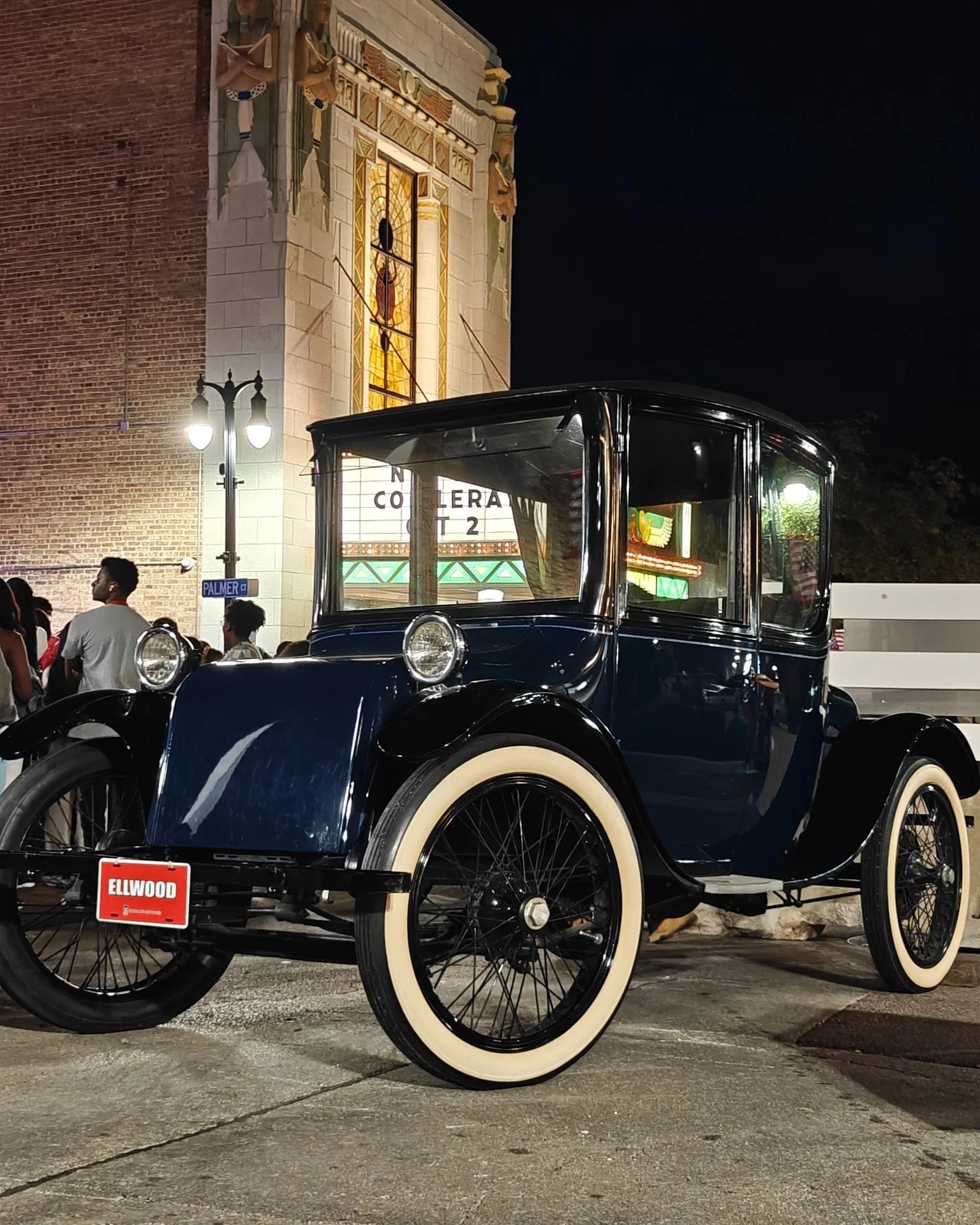 We had an incredible time at the NIU Homecoming Car Show earlier this month! Our 1921 Milburn Electric was shining bright among the line-up of cars and the historic @egyptiantheatre as our backdrop. Thanks to everyone who stopped by to learn more abo