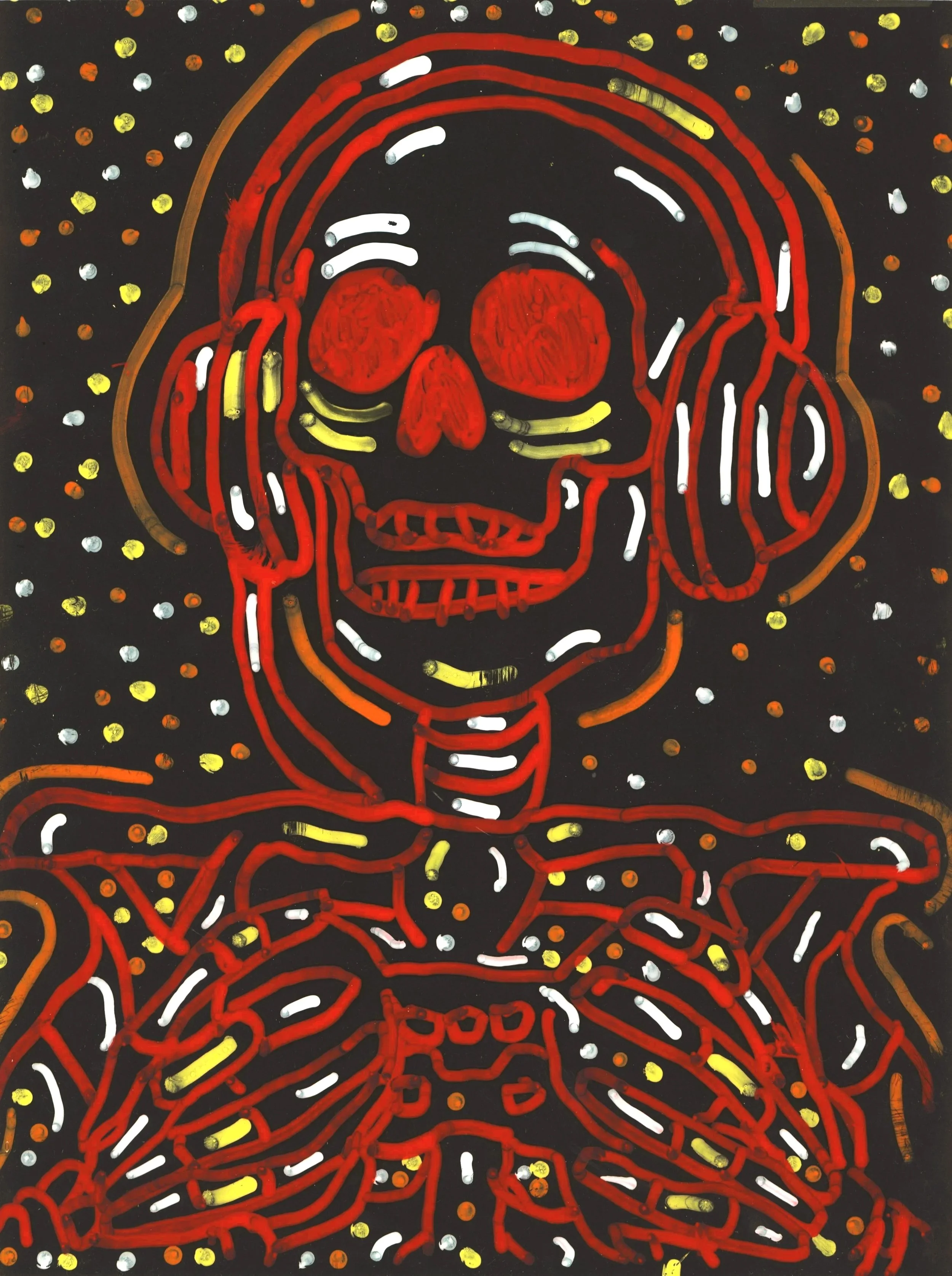 "Gamer Skeleton" by Noah Guerrero | 4th Grade | DeKalb School District