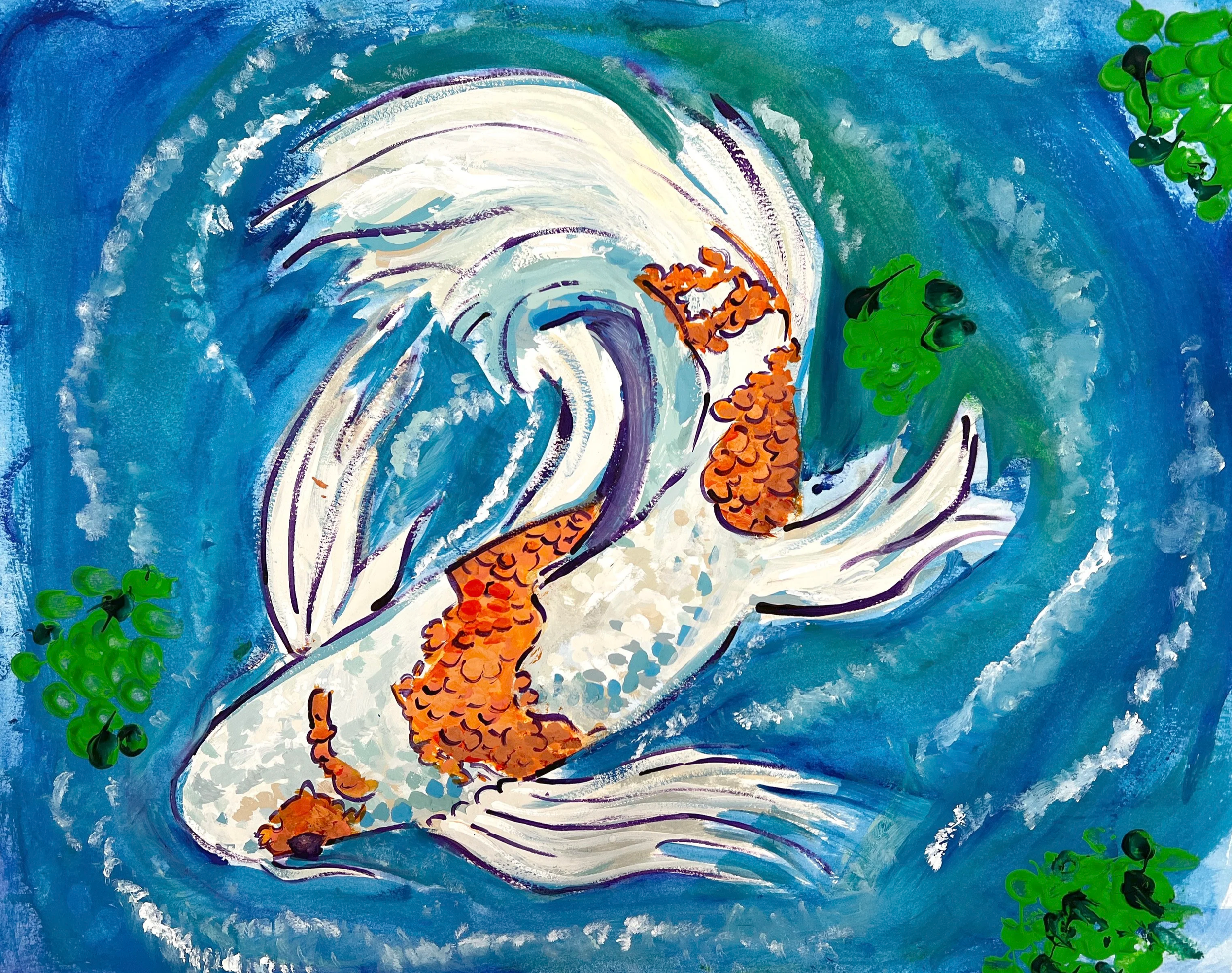 "The Peaceful Pond" by Evelyn Martin | 8th Grade | Hinckley-Big Rock School District