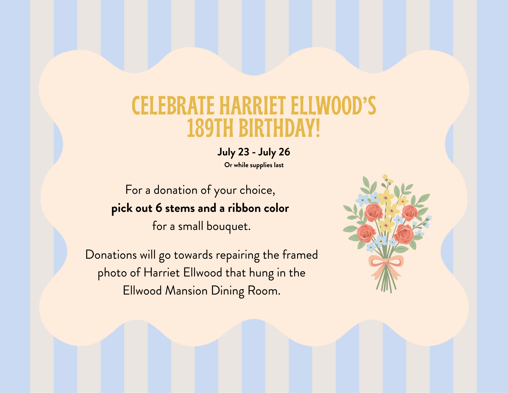 Harriet Ellwood's Birthday!