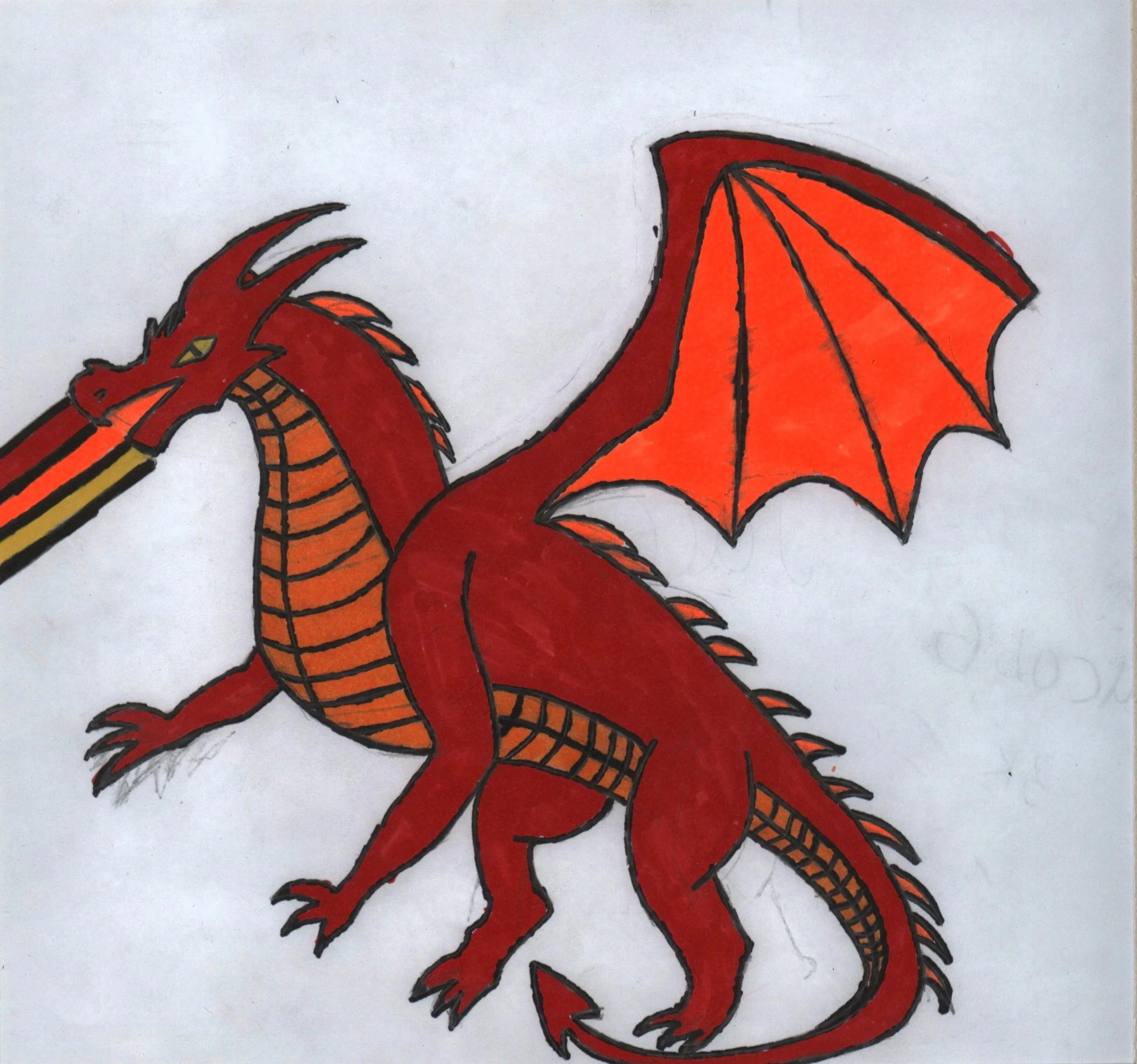 "Dragon" by Jacob Gratschmayr | 3rd Grade | DeKalb School District