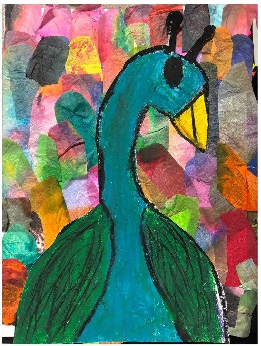 "Peacock" by Leilani Ruiz | 2nd Grade | DeKalb School District 