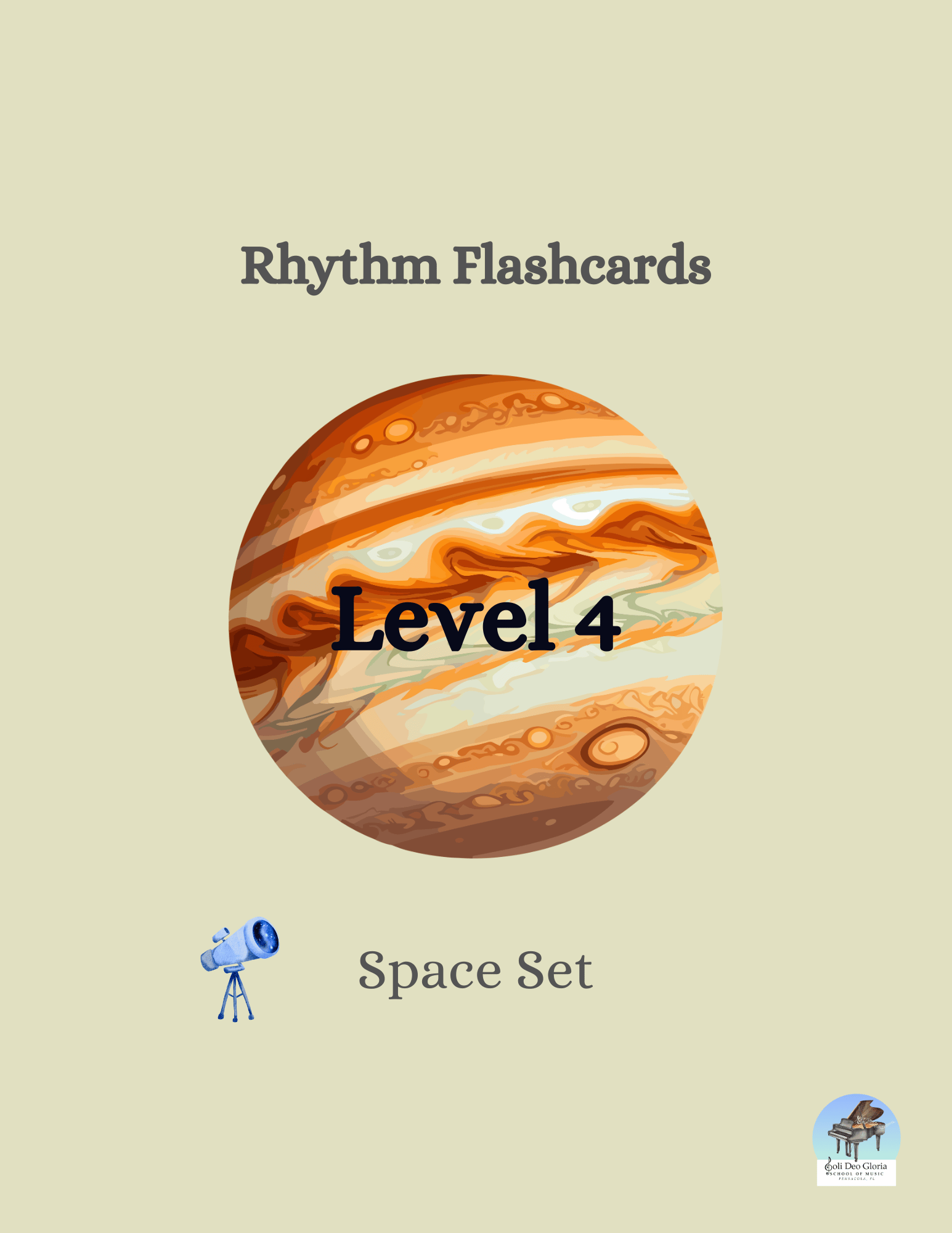 Rhythm Flashcards - Level 4 - Space Set