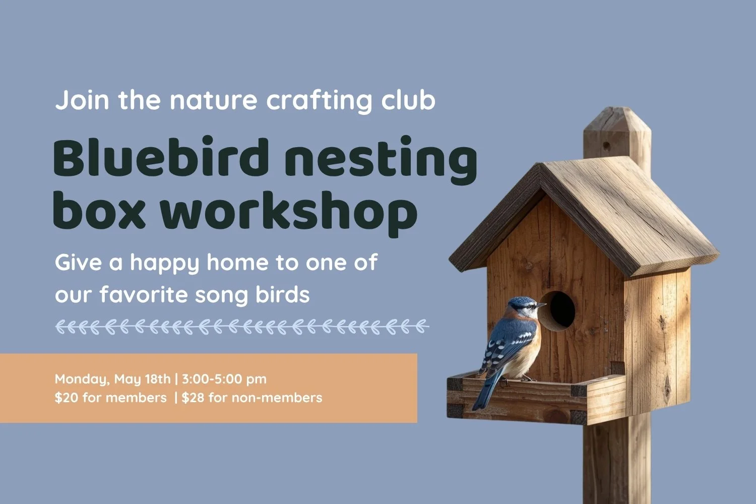 Bluebird Nesting Box Workshop