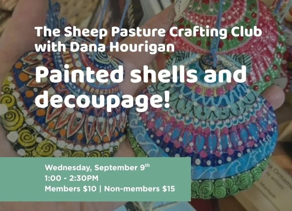 Sheep Pasture Craft Club: Painted Shells and Decoupage