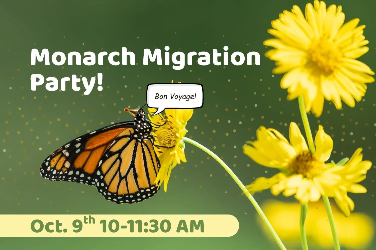 Monarch Migration Party