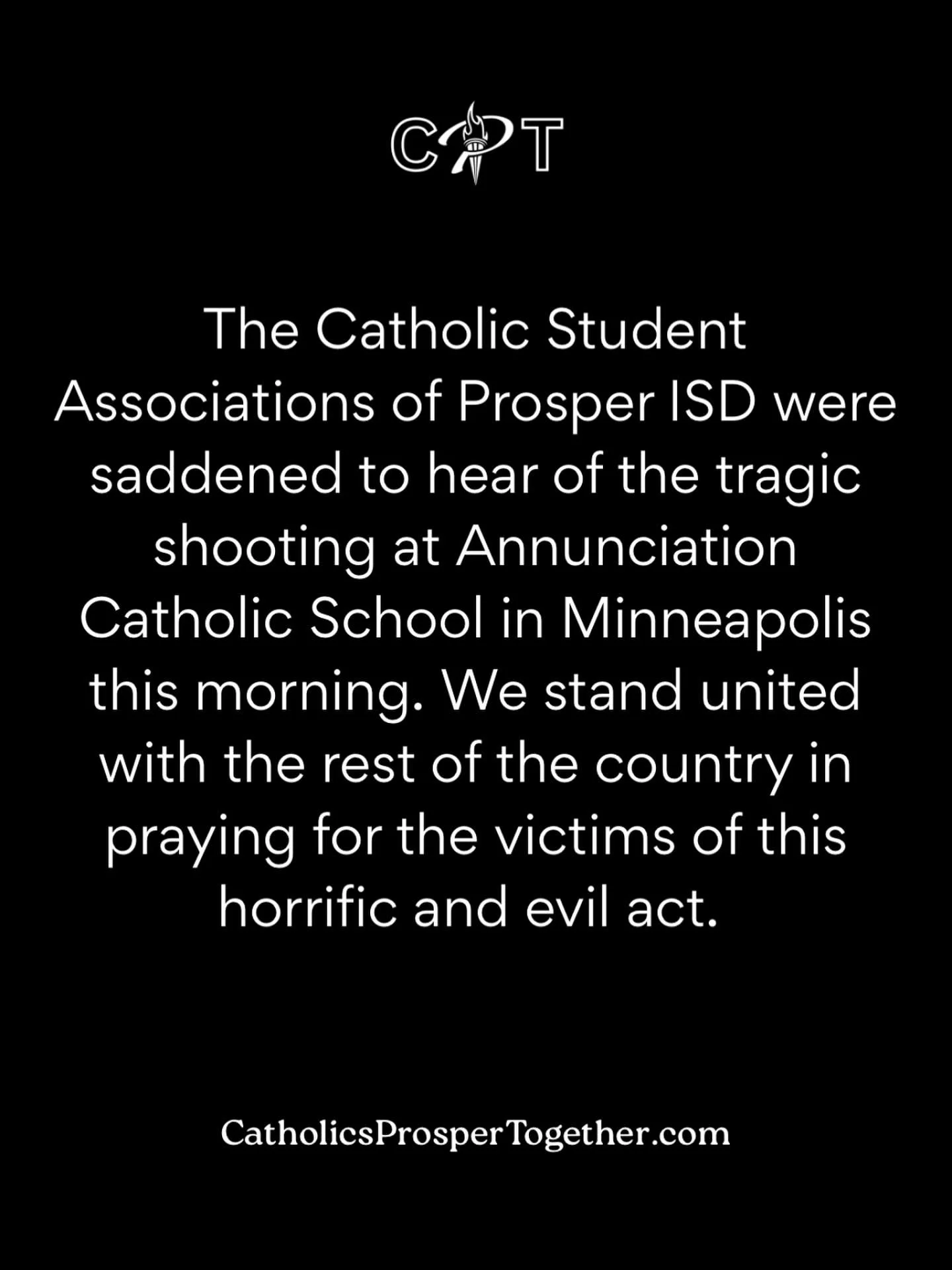 We pray for all the people that went through this tragedy this morning and their families 🙏