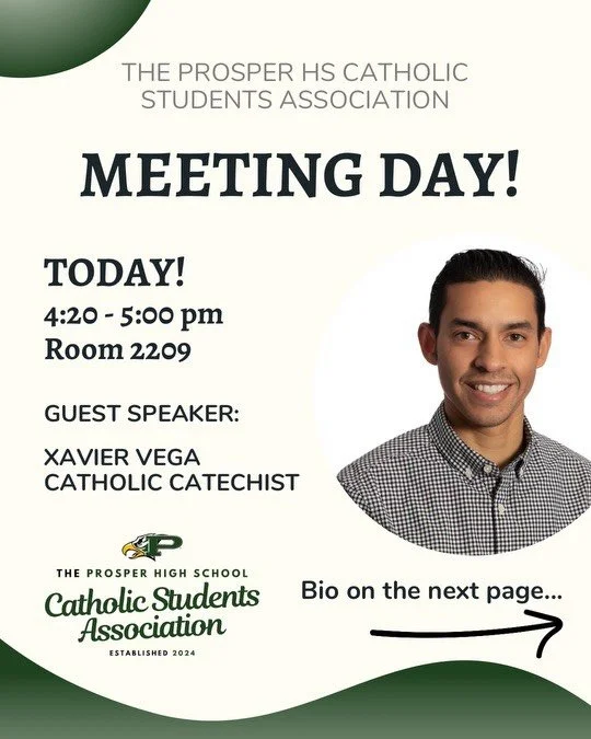 It&rsquo;s Meeting Day! We hope to see everyone in room 2209 this afternoon after school!