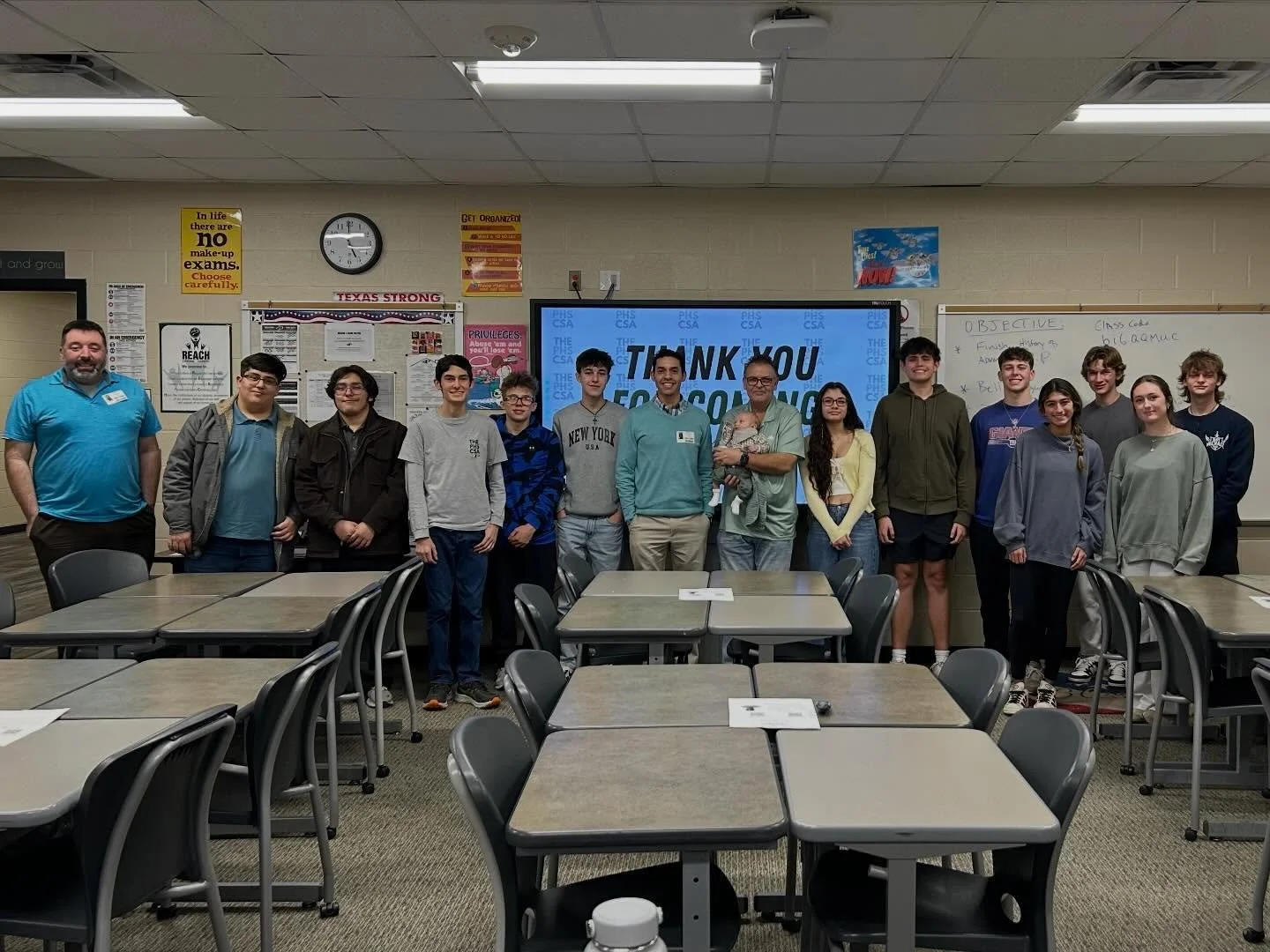 Thank you to everyone that came to the meeting today! It was great having Mr. Xavier Vega come in and talk to us. We hope to see you guys soon at the next meeting!