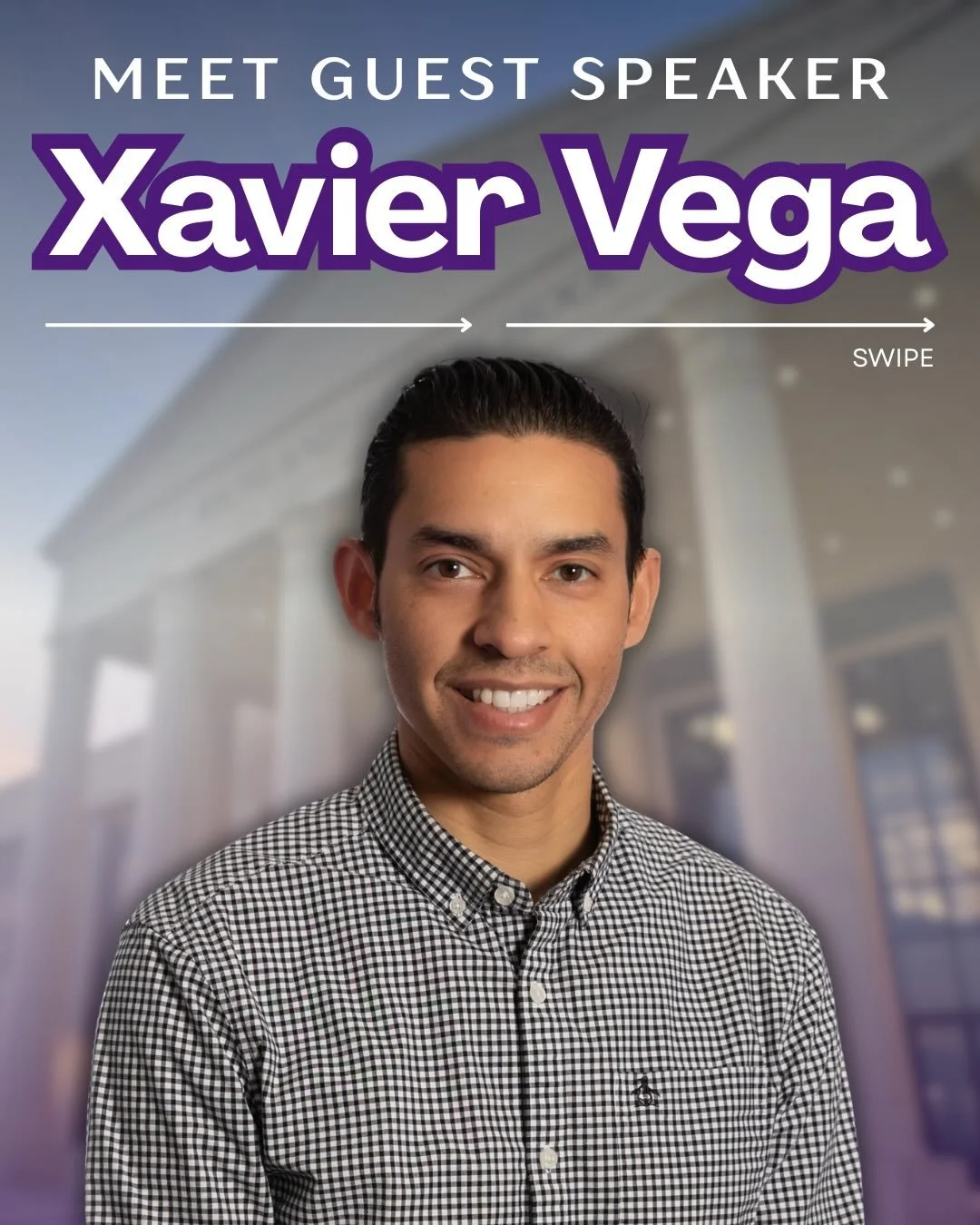 We cannot wait to welcome our guest speaker, Mr. Xavier Vega! Come stop by our meeting tomorrow after school to hear him speak!!