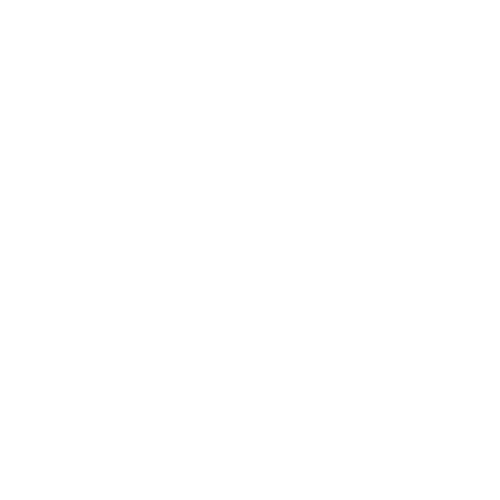 White speech bubble icon on a black background.