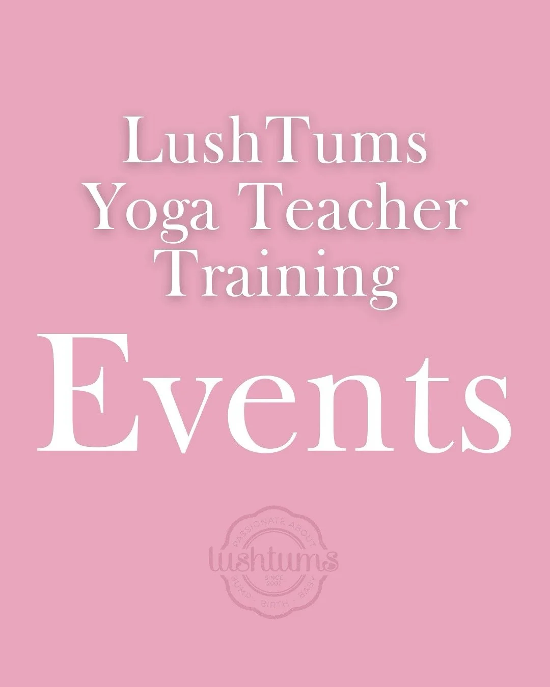 🧘&zwj;♀️Teacher Training 🙏

Dates for the diary: 

7th October - Online: Currently studying with @lushtums? Join Clare for regular Zoom check-ins to help keep you on track 

25th - 26th October - Brighton: Learn more about movement, anatomy and how