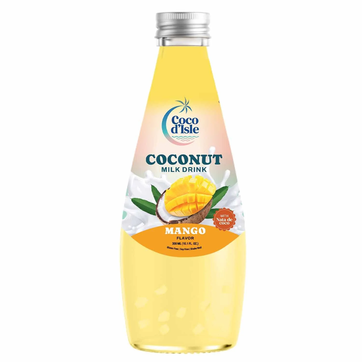Coco d’Isle Coconut Milk Drink with Nata de Coco – Mango Flavor (300 mL)