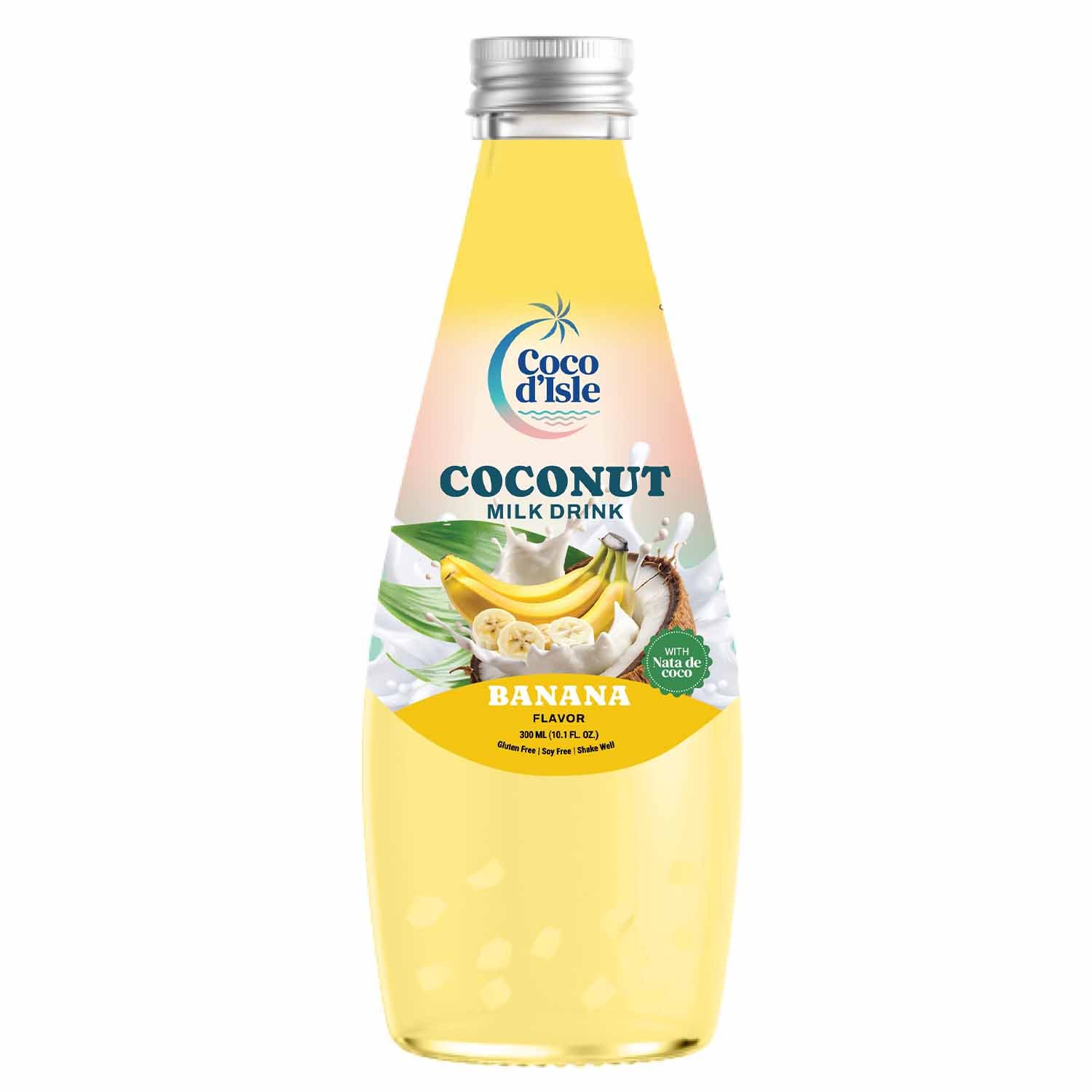Coco d’Isle Coconut Milk Drink with Nata de Coco – Banana Flavor (300 mL)