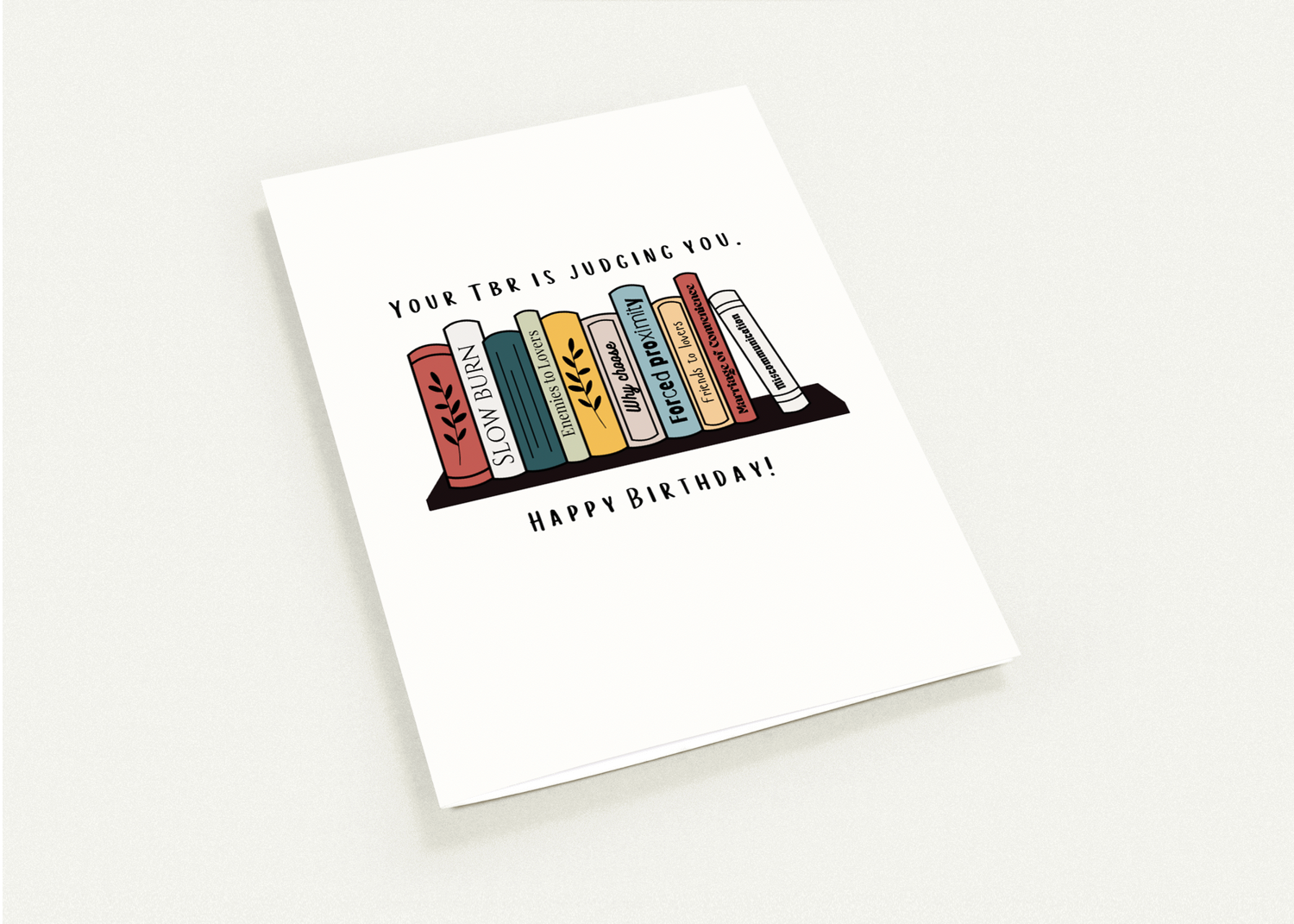 TBR Is Judging Birthday Card