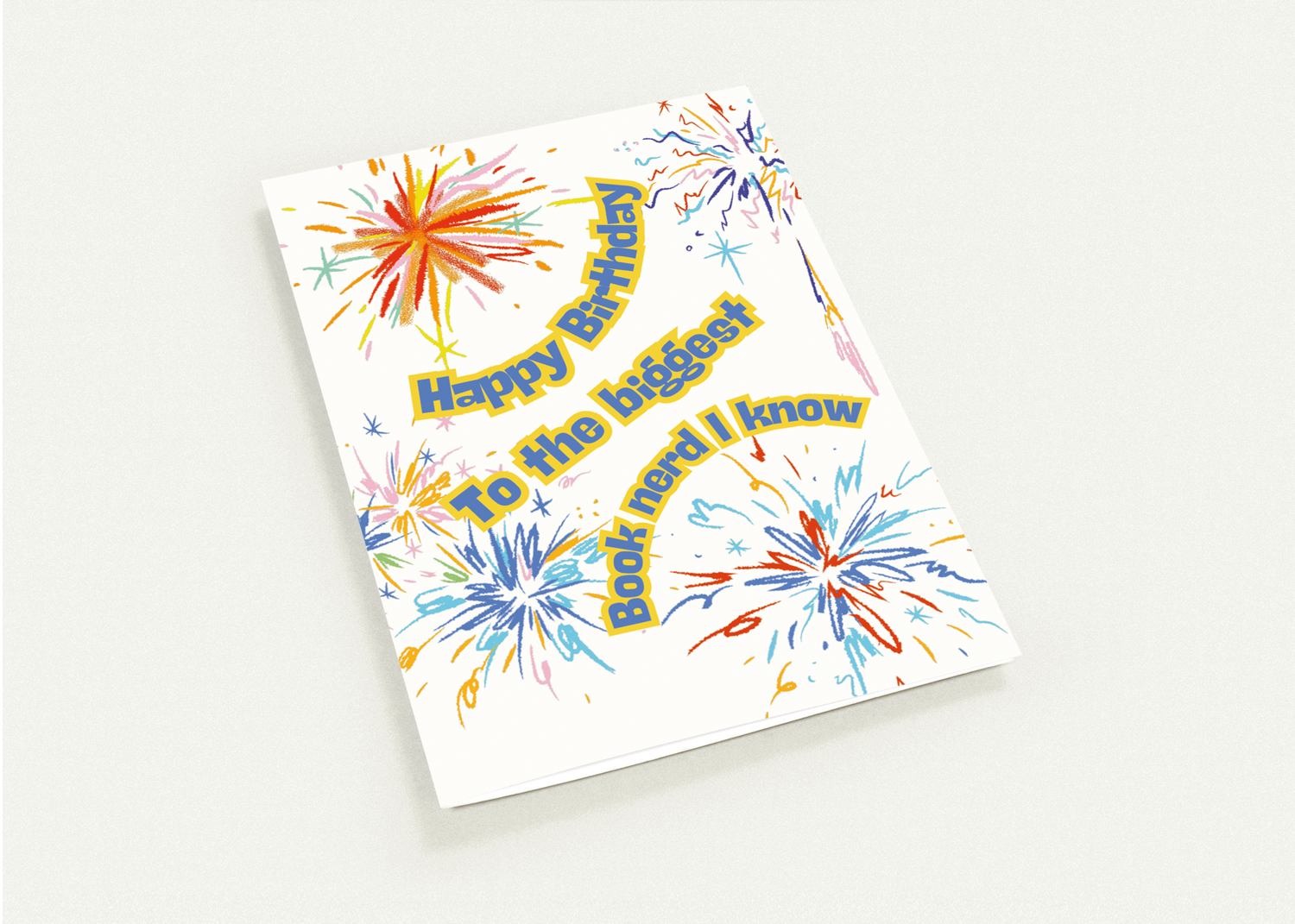 Book Nerd Birthday Card