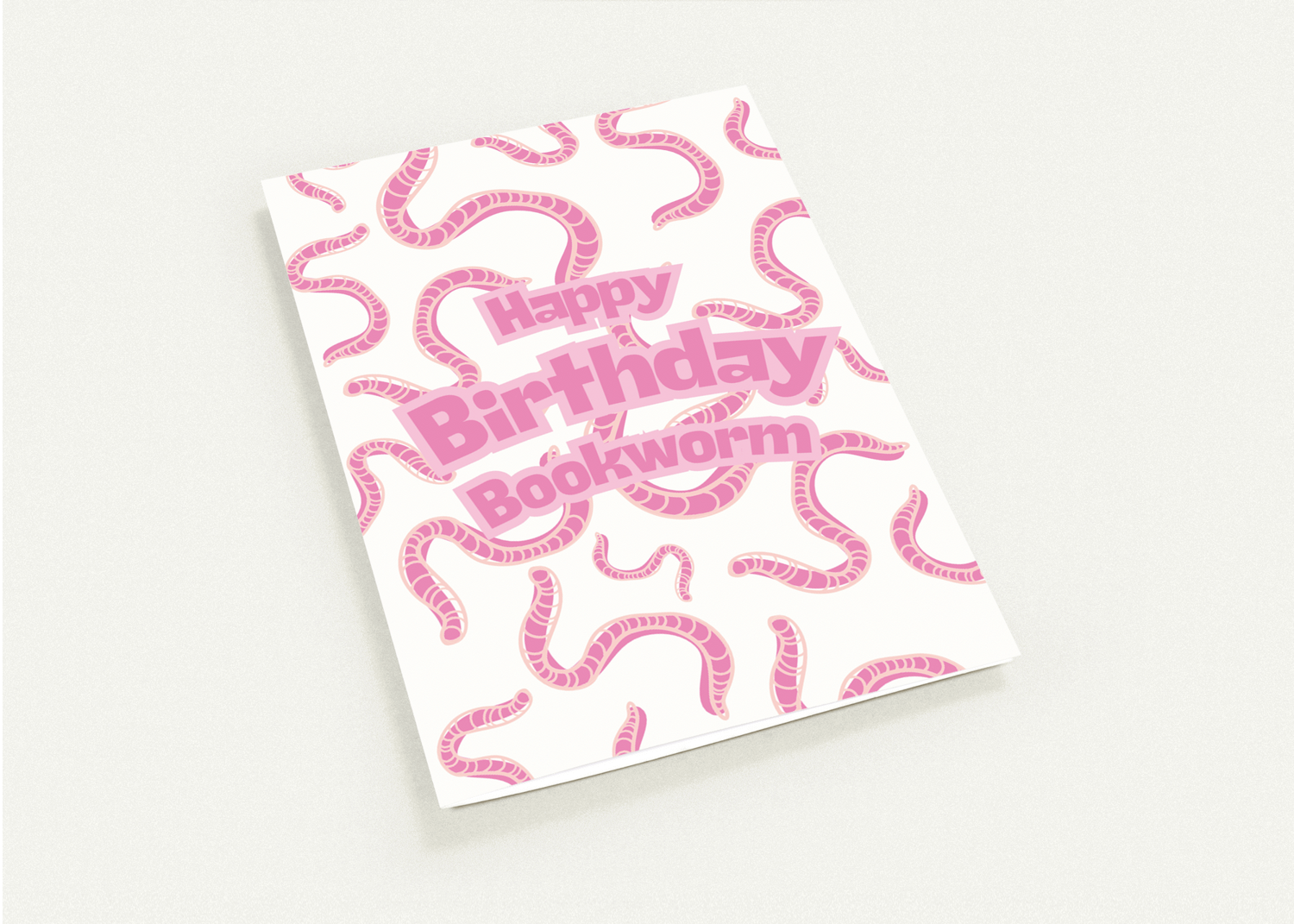 Bookworm Birthday Card