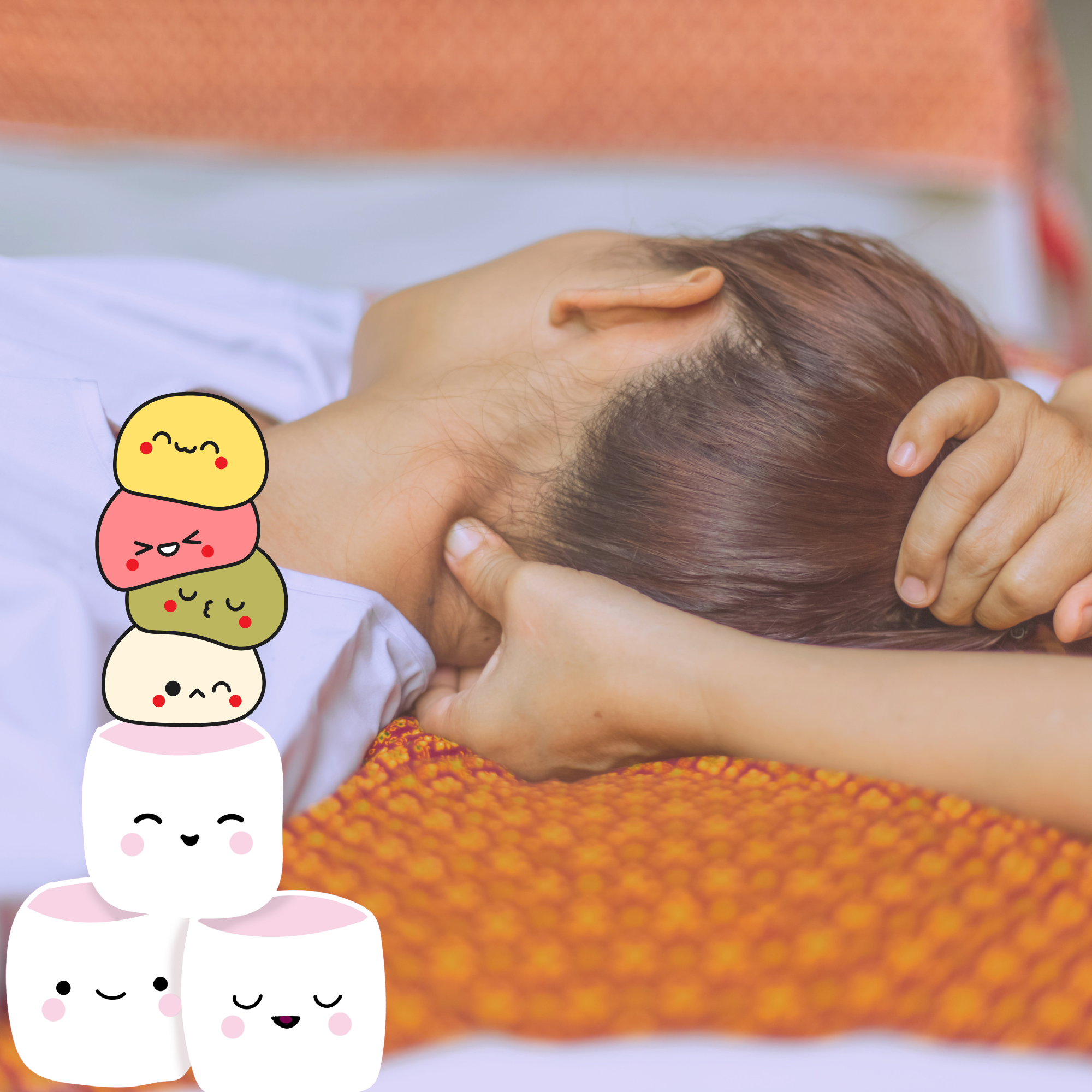 Massage mochimallow: soulagement nuque-épaules d'1h