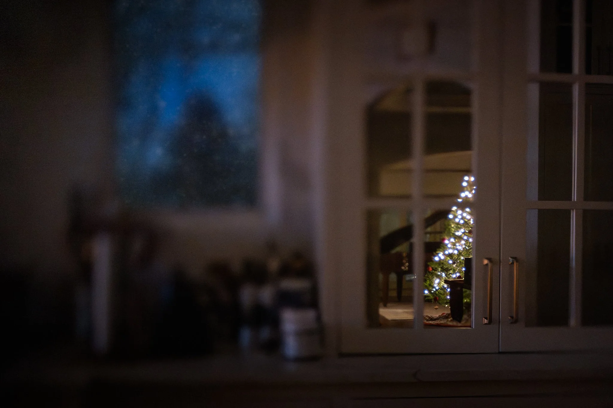 All is calm, all is bright. Love being cozy in our home when a snow storm is raging outside, watching the cold night out the window while we stay snug by the fire and the tree. 

*taken with @nikonusa z7ii and @lensbabyusa Edge 35