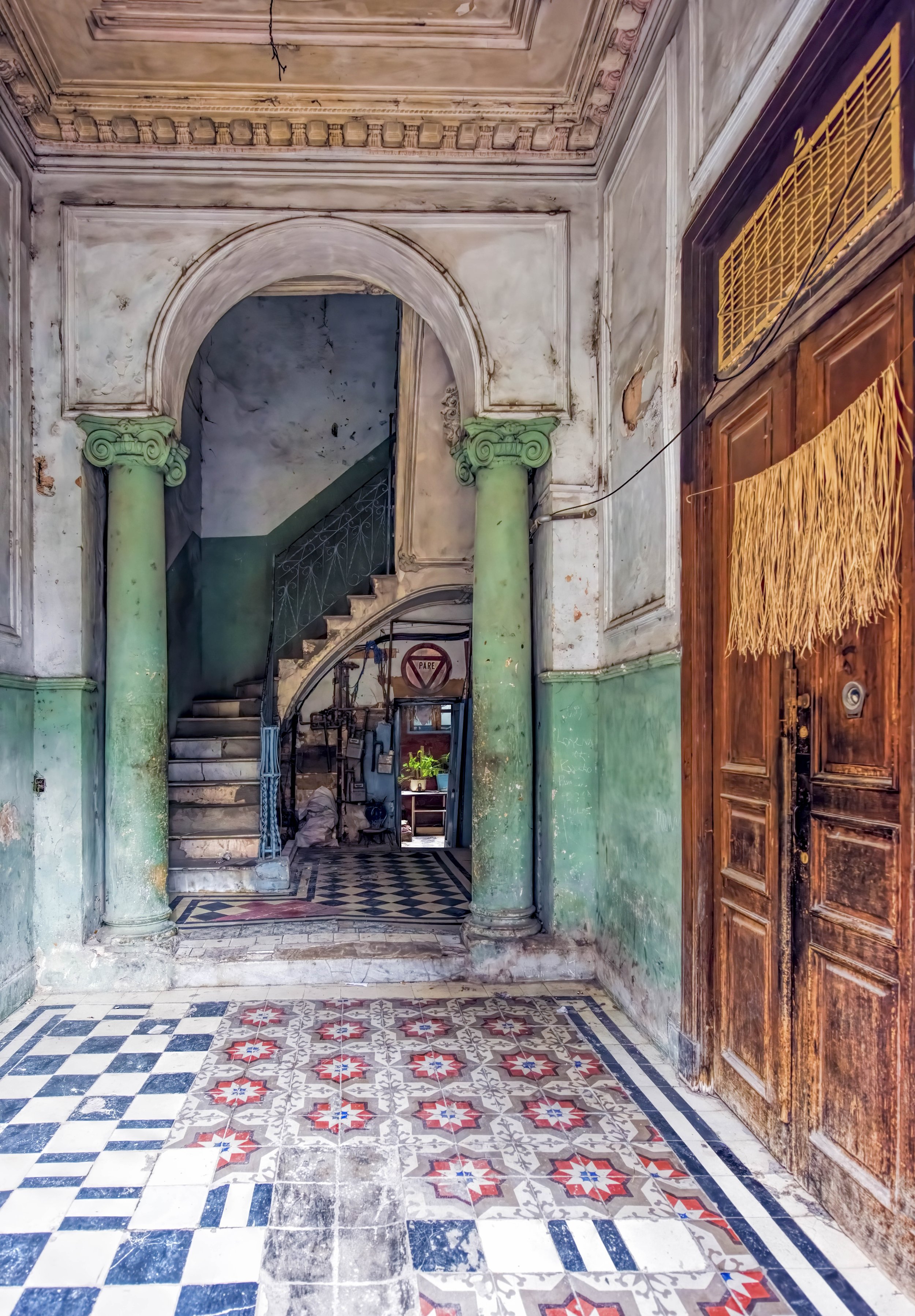 Stairwell with Columns
