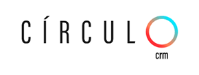 Logotipo do Círculo CRM com círculo colorido em degradê.